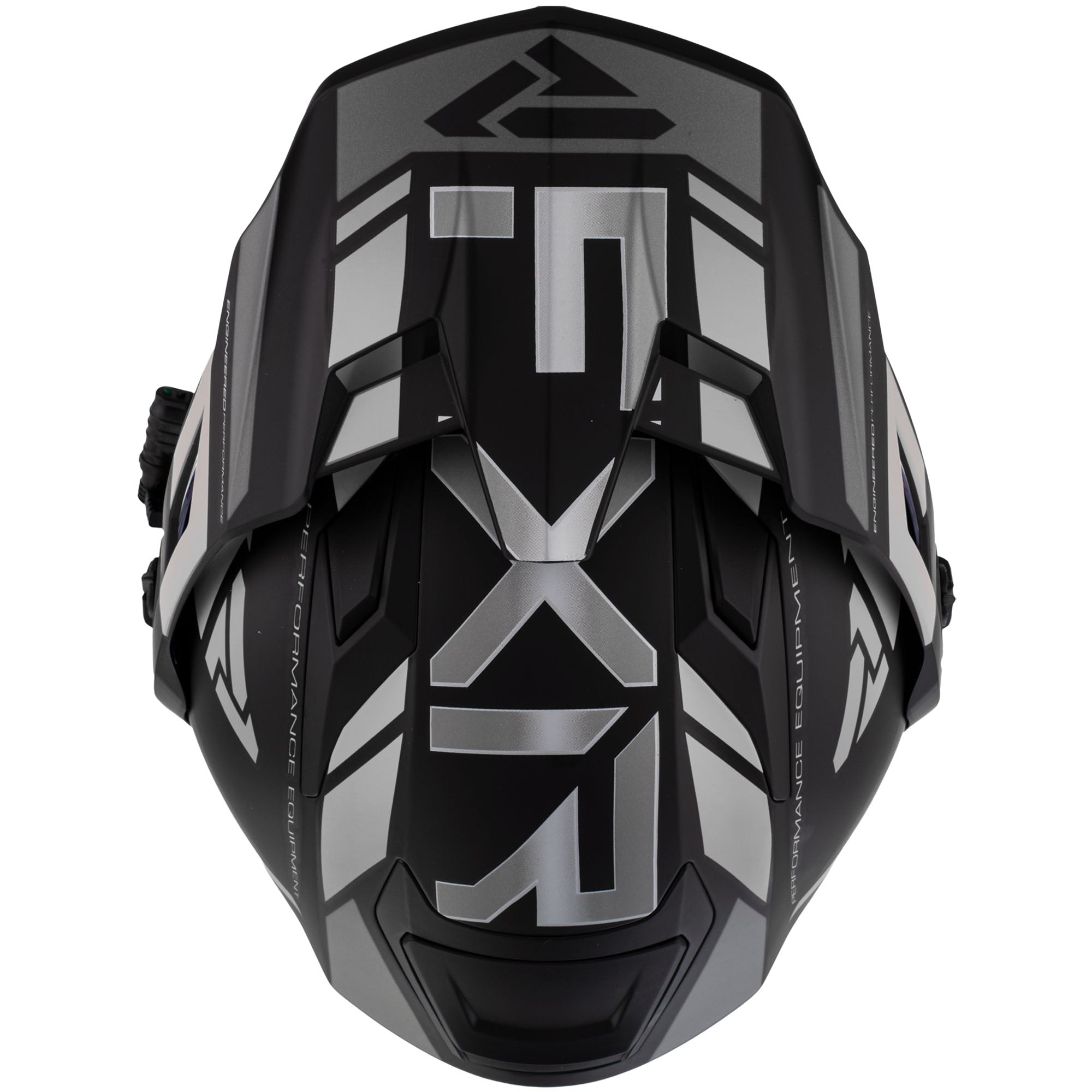 FXR Maverick X Modular Snowmobile Helmet Black/Titanium Grey