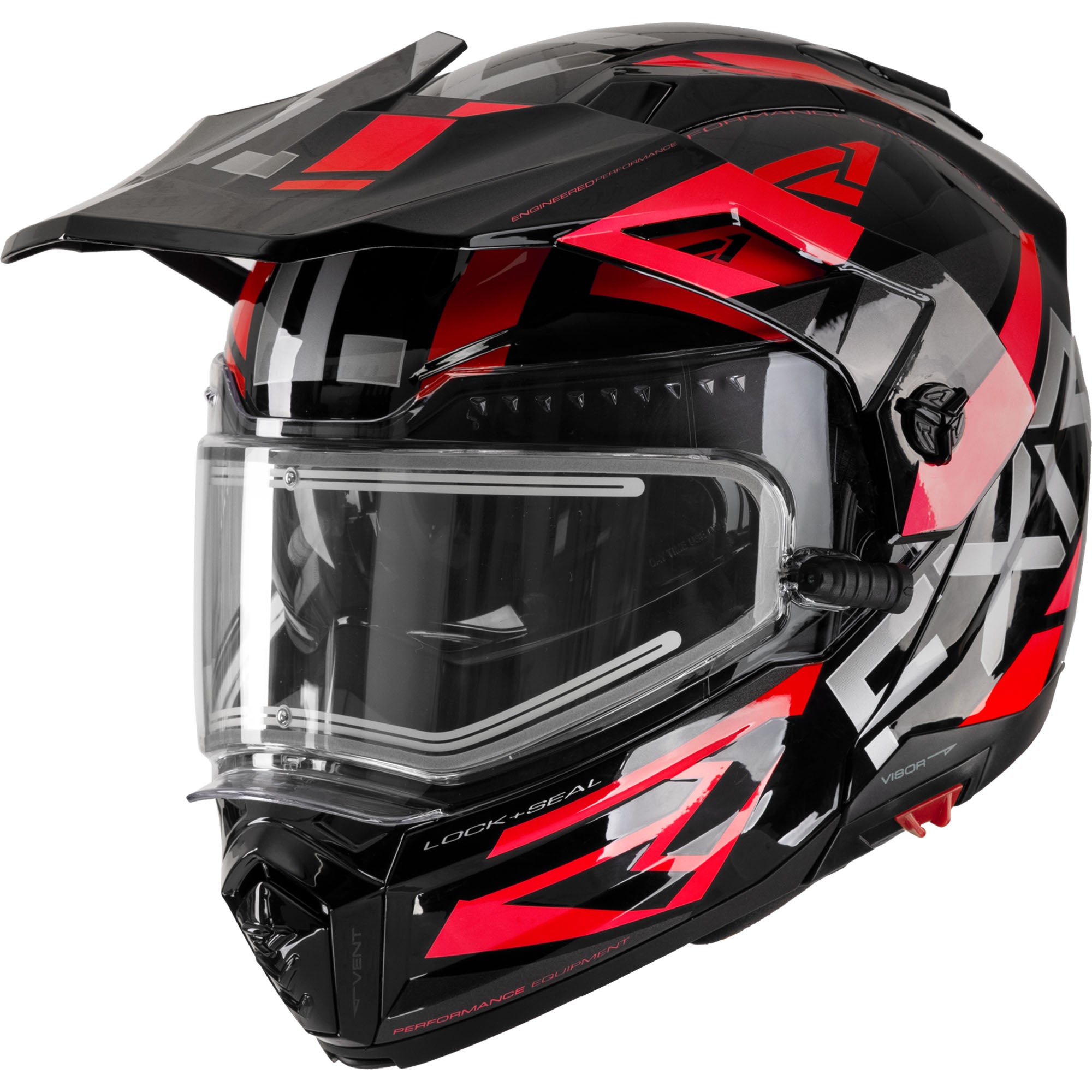FXR Maverick X Helmet Black/Red Unisex-Adult