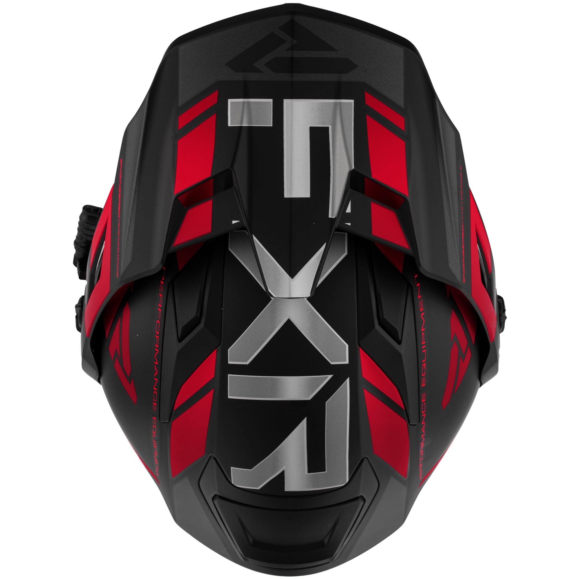 FXR Maverick X Modular Snowmobile Helmet Black/Red
