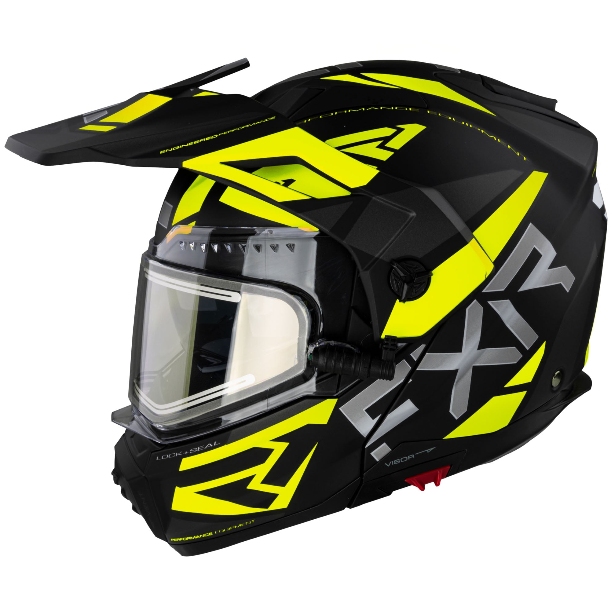 FXR Maverick X Modular Snowmobile Helmet Black/Hi-Vis