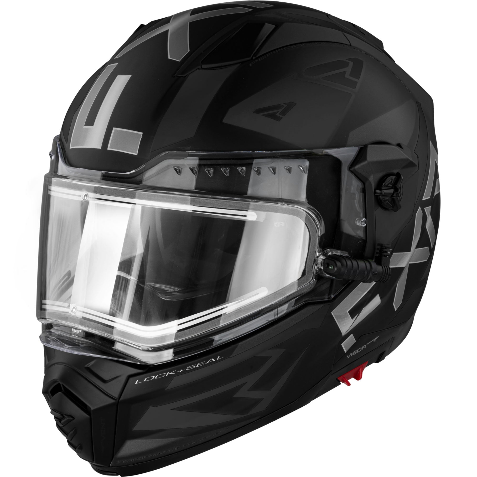 FXR Maverick Speed Snowmobile Helmet Heated Shield Quick Release Black