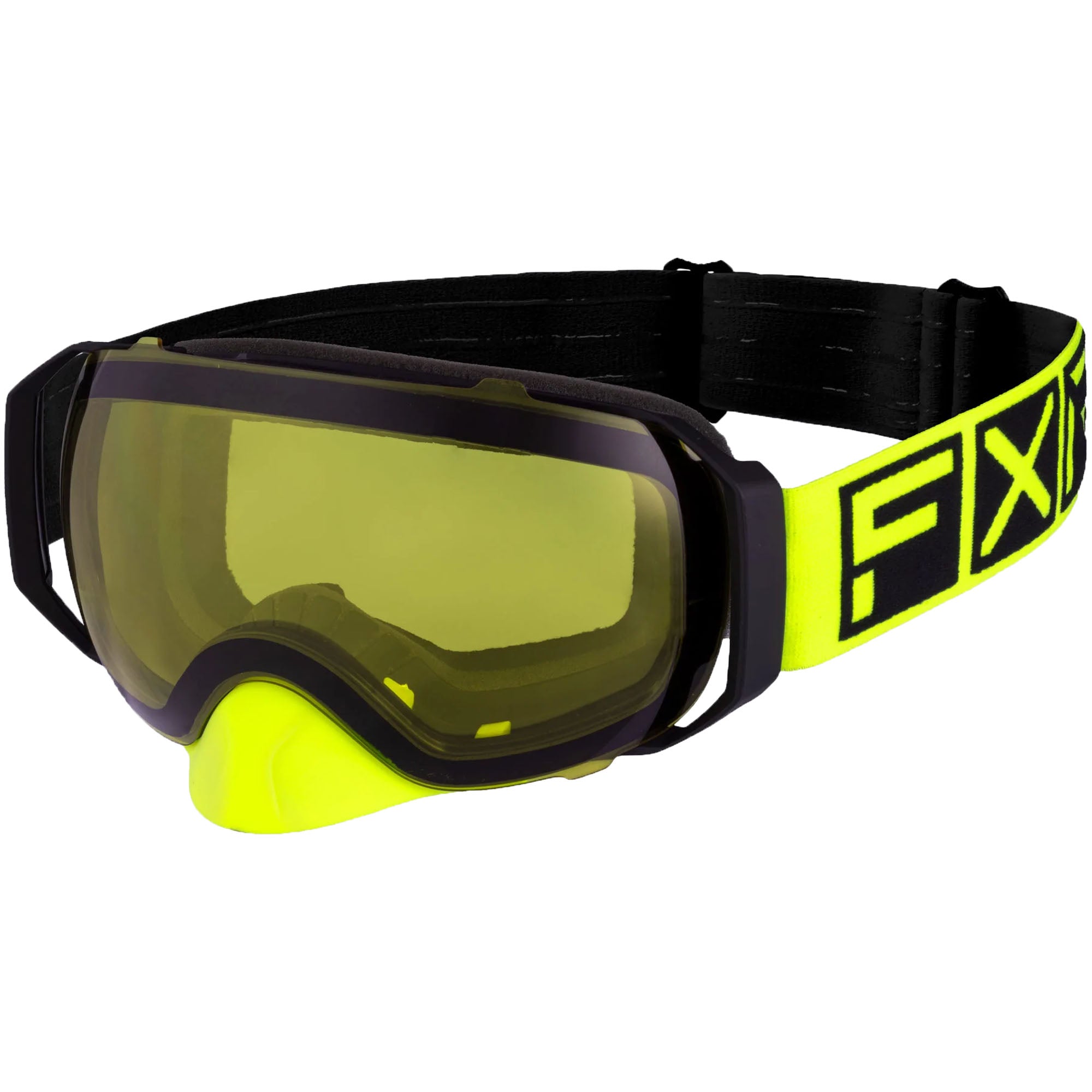 fxr goggles FXR 223107-1065-00 Ride X Spherical Snow Goggle Magnetic-Connect Anti Fog  Scratch Black