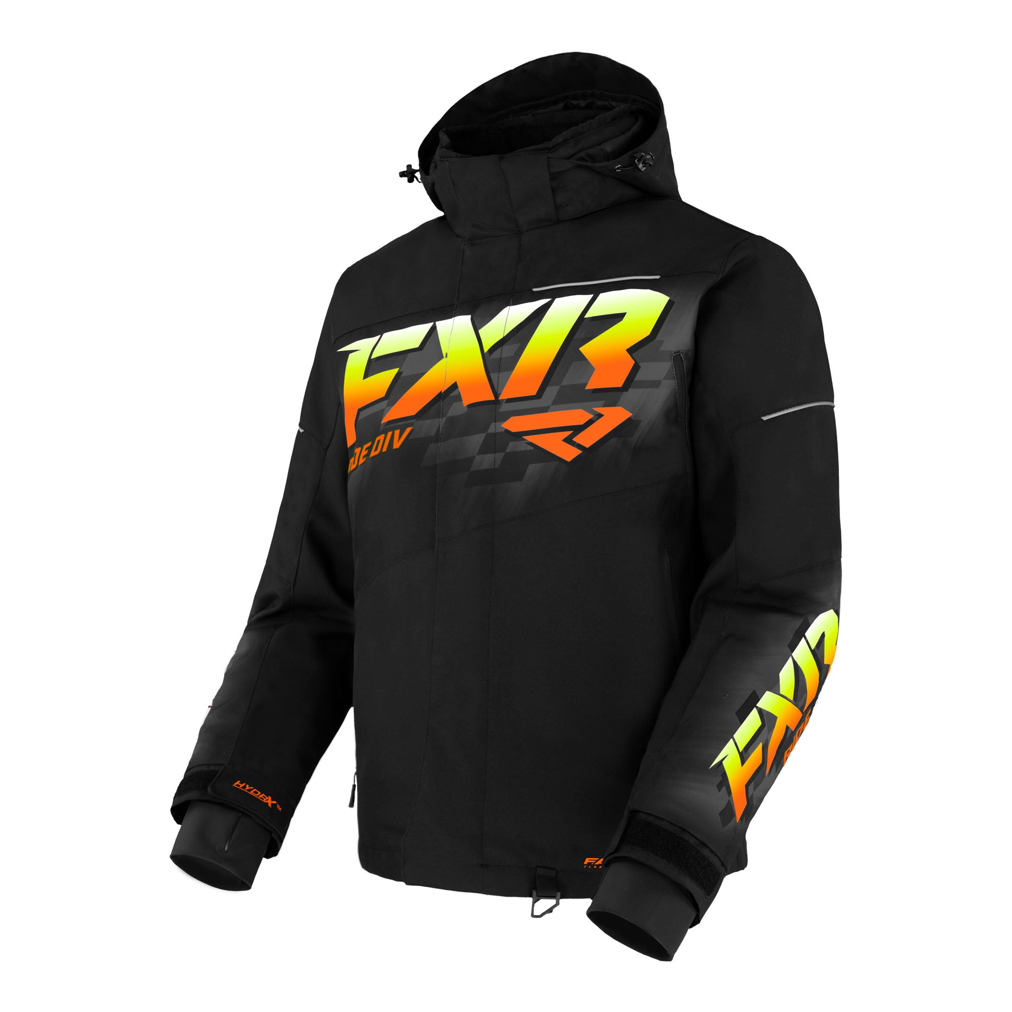 FXR Fuel Snowmobile Jacket Black/Inferno Mens