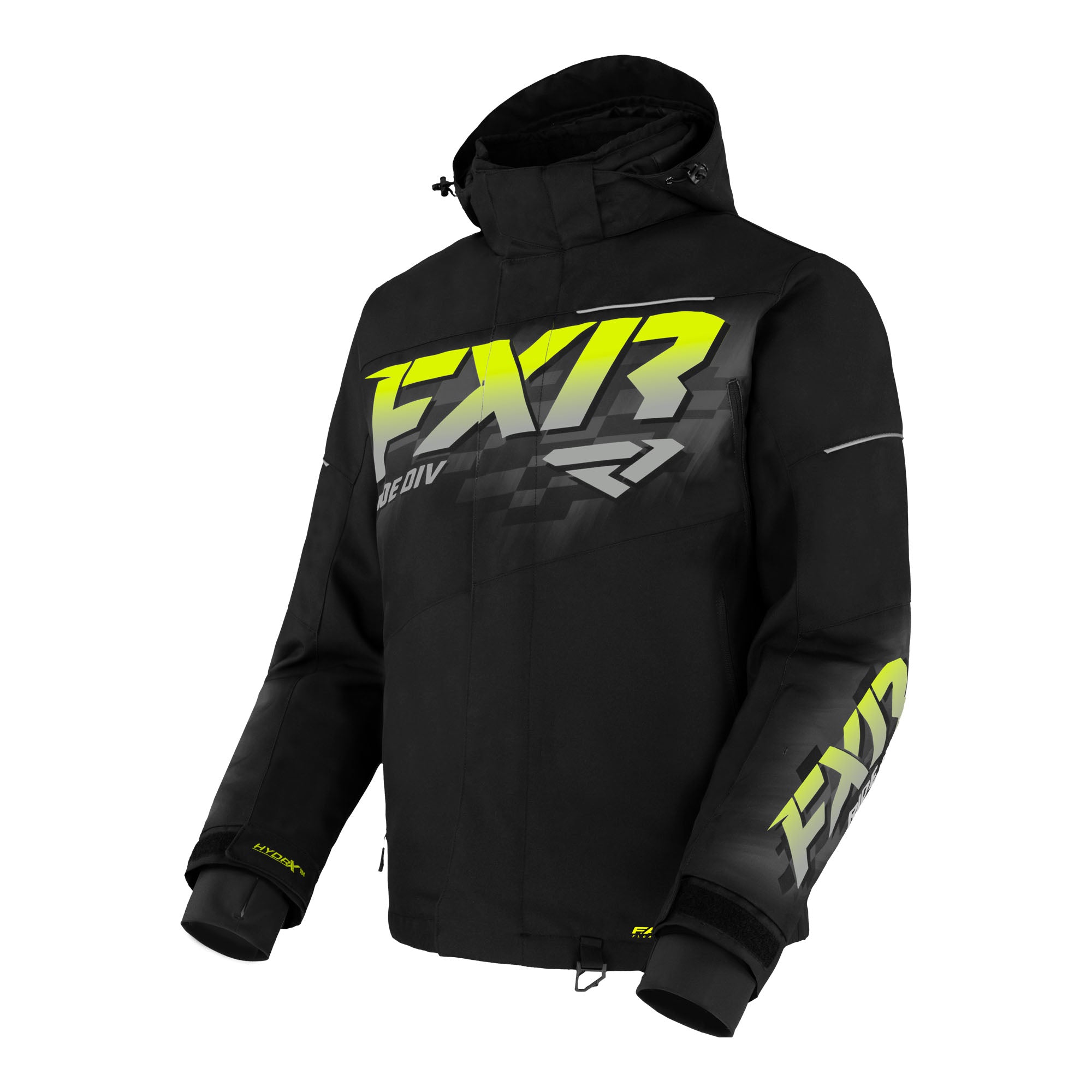 FXR Fuel Snowmobile Jacket Black/HiVis Mens