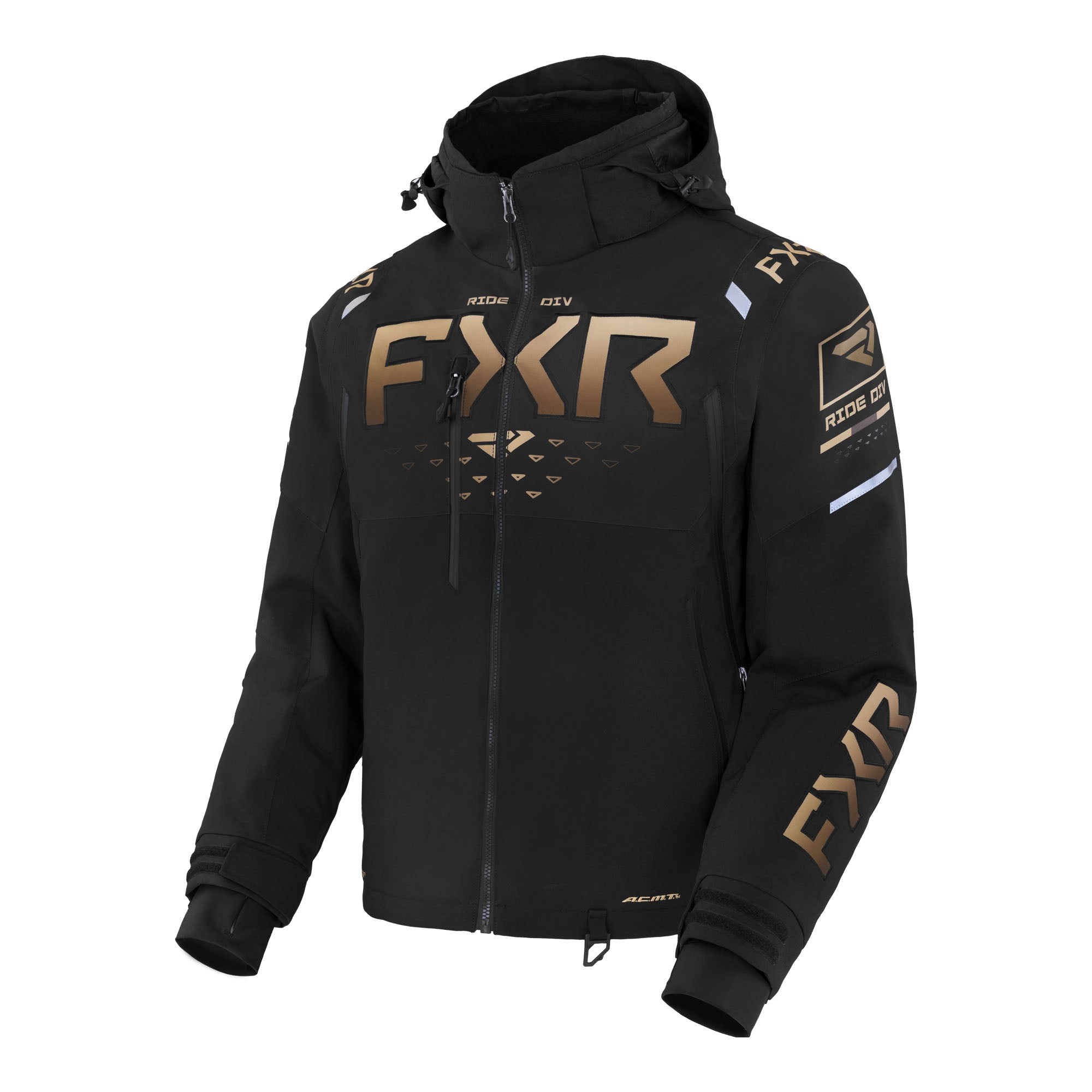 FXR Helium X 2-in-1 Snowmobile Jacket Black/Canvas Mens