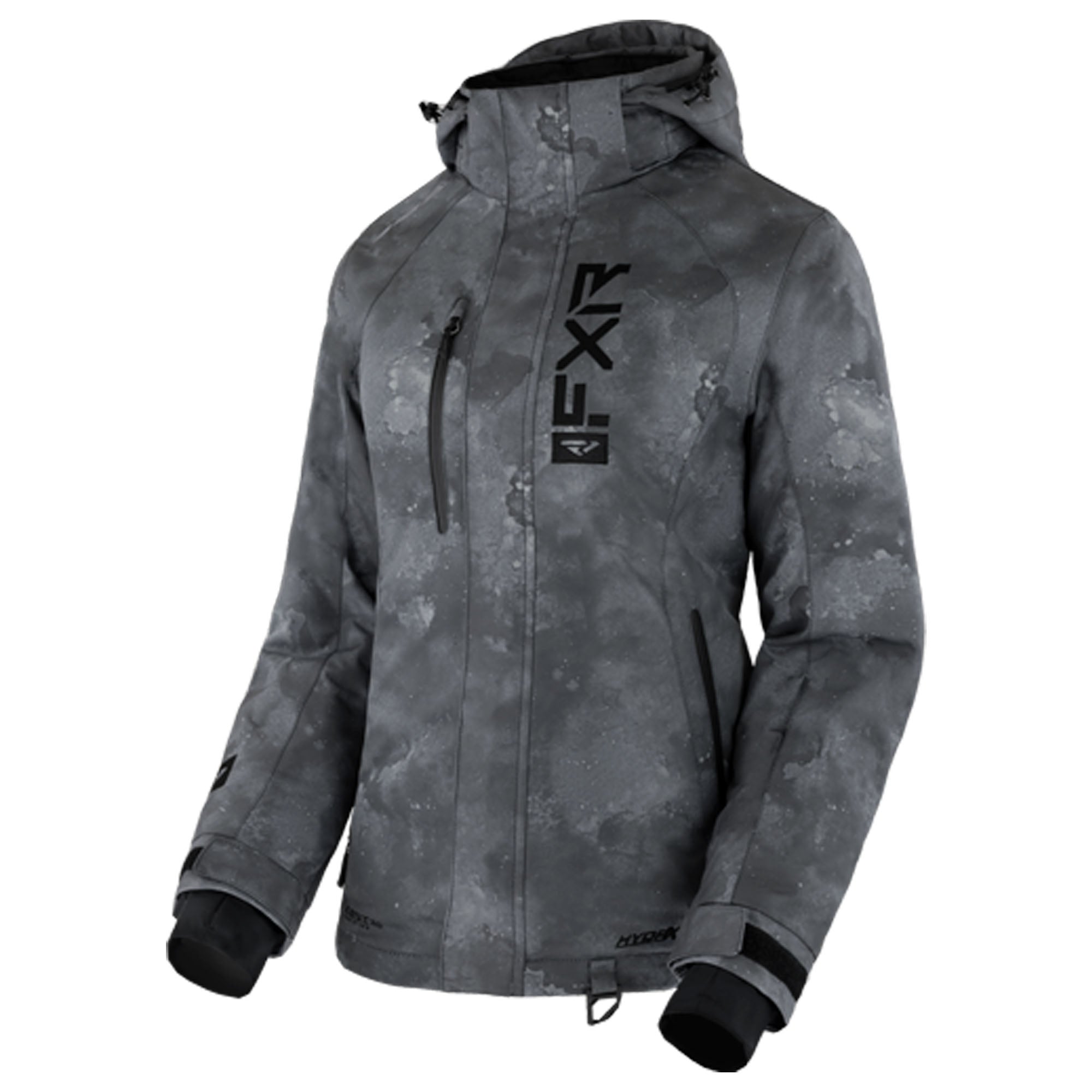 FXR Fresh Snowmobile Jacket Charcoal Ink/Black Womens