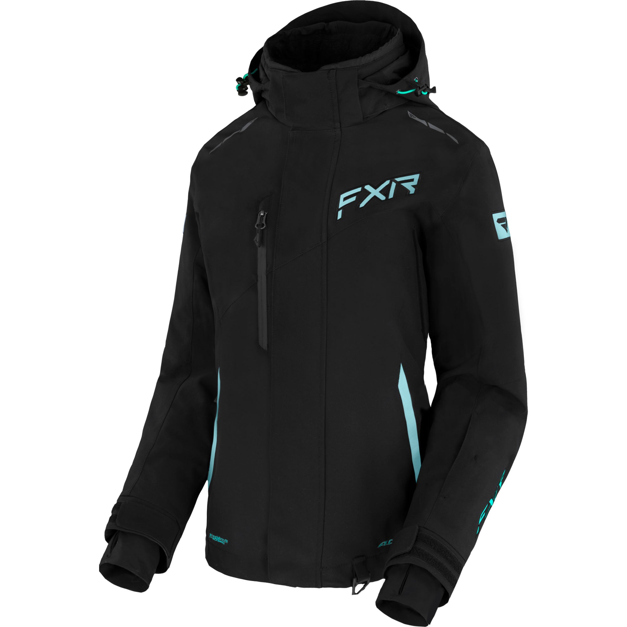 FXR Edge Jacket Black/Seafoam-Mint Fade Womens