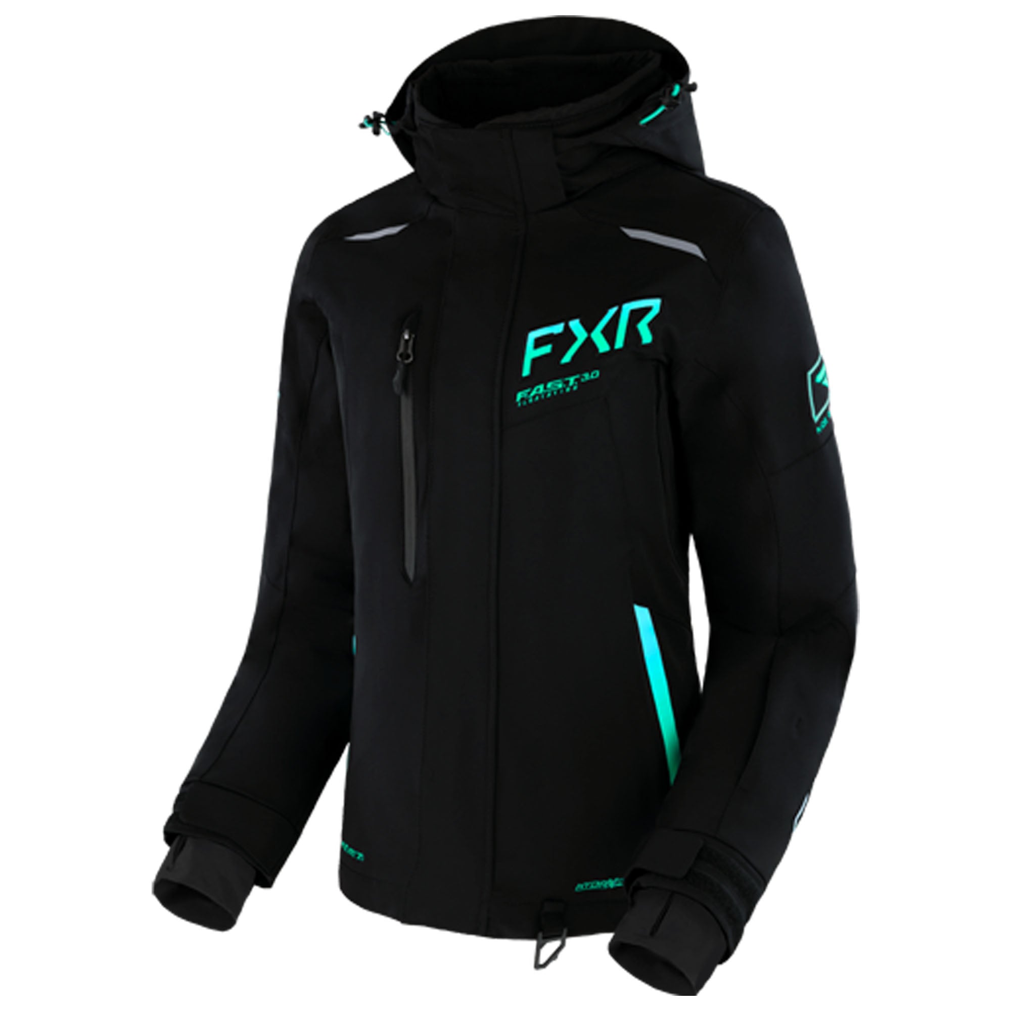 FXR Renegade FX Jacket Black/Mint Fade Womens