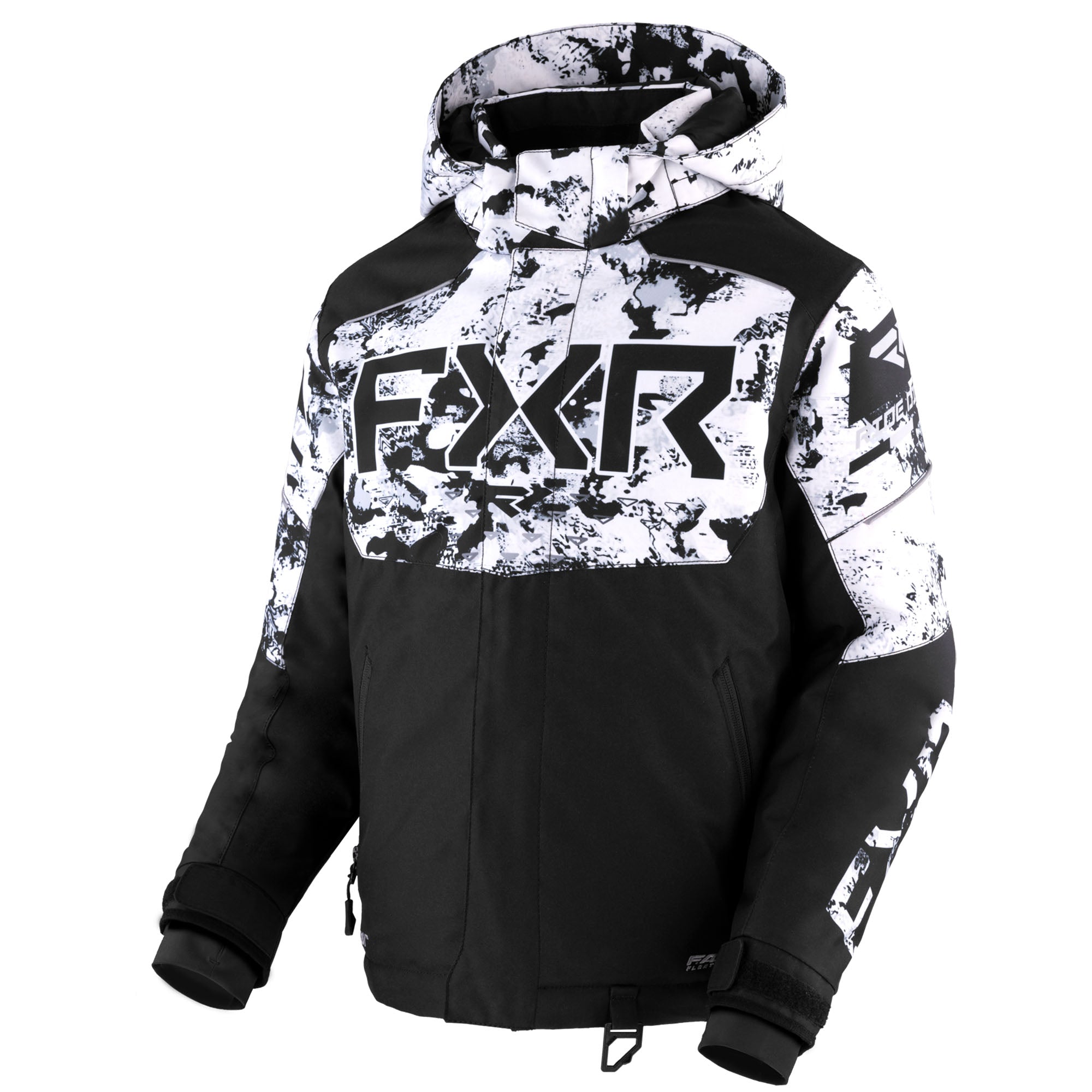 FXR Child Helium Jacket Black/White Camo Unisex-Child