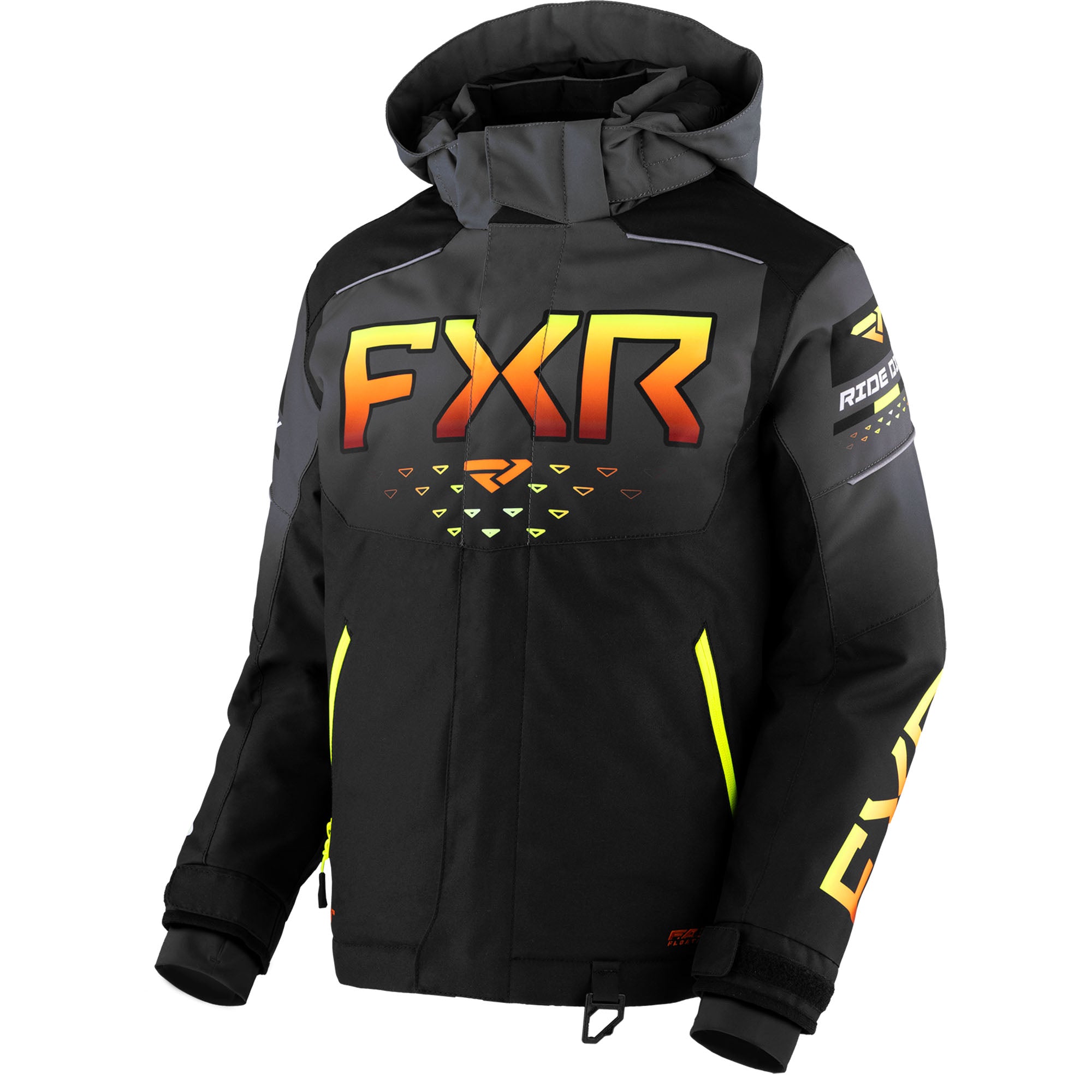 FXR Youth Helium Jacket Black/Charcoal/Inferno Youth
