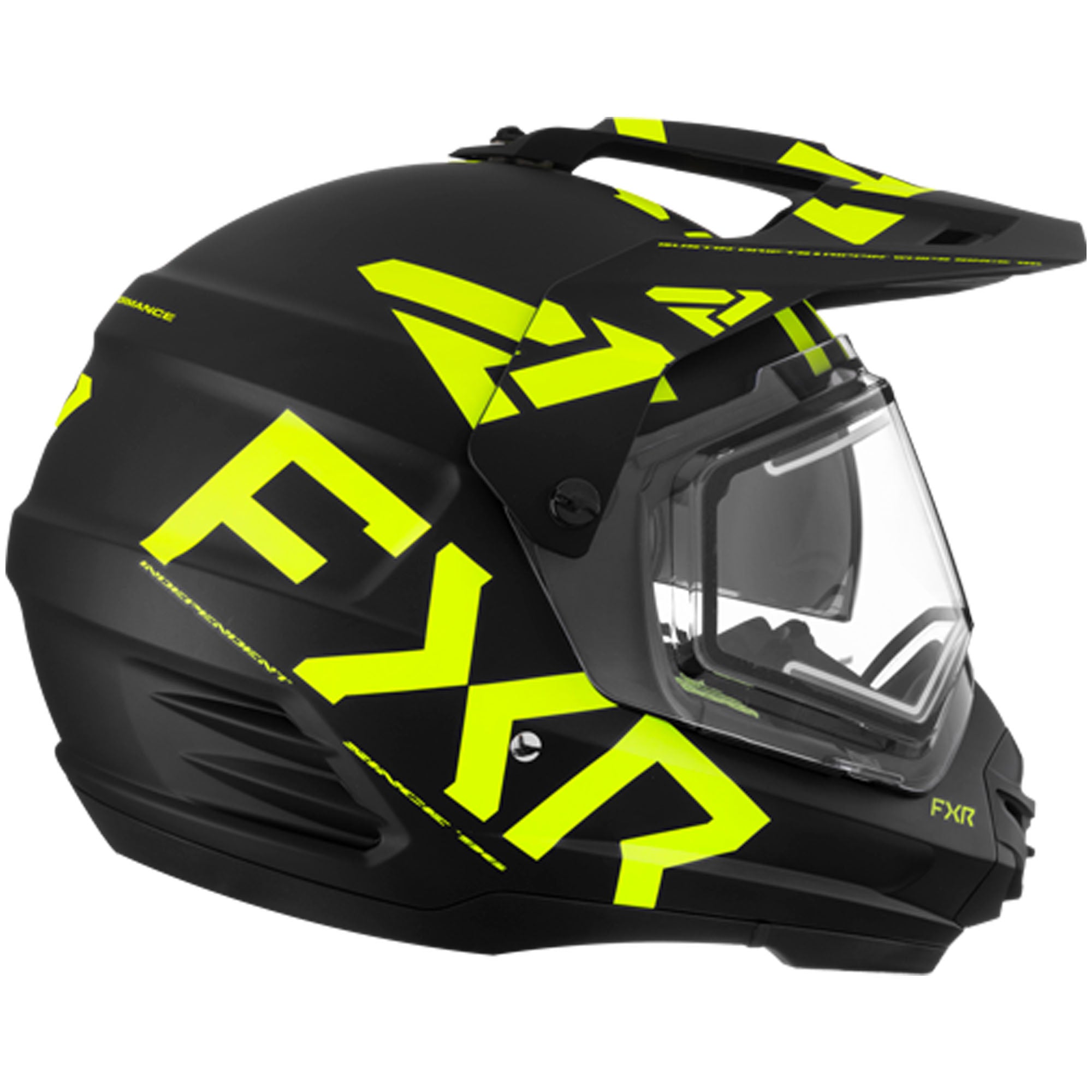 FXR Torque X Team Full Face Snowmobile Helmet W/ E Shield Blk/HiVis