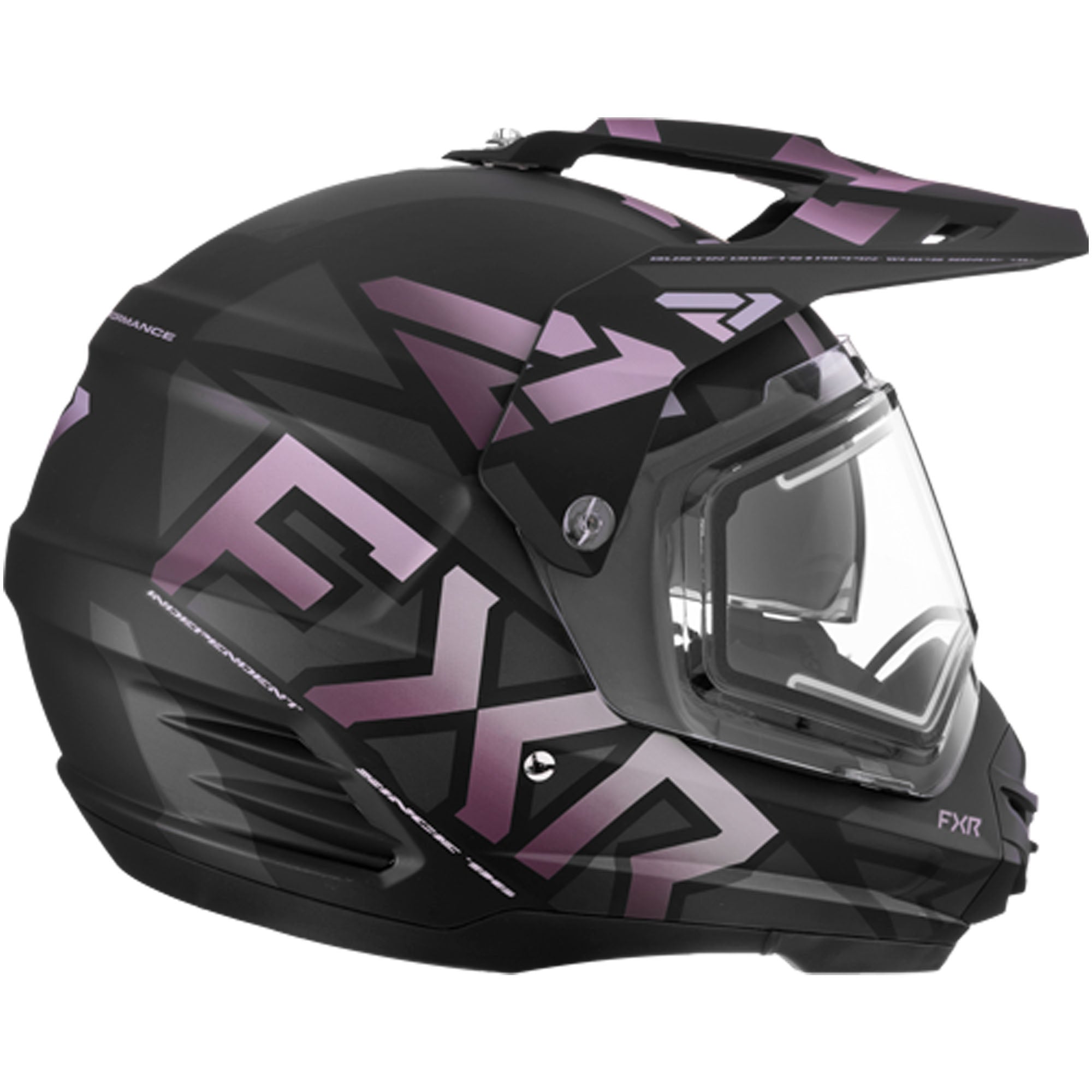 FXR Torque X Team Full Face Snowmobile Helmet W/ E Shield Grape