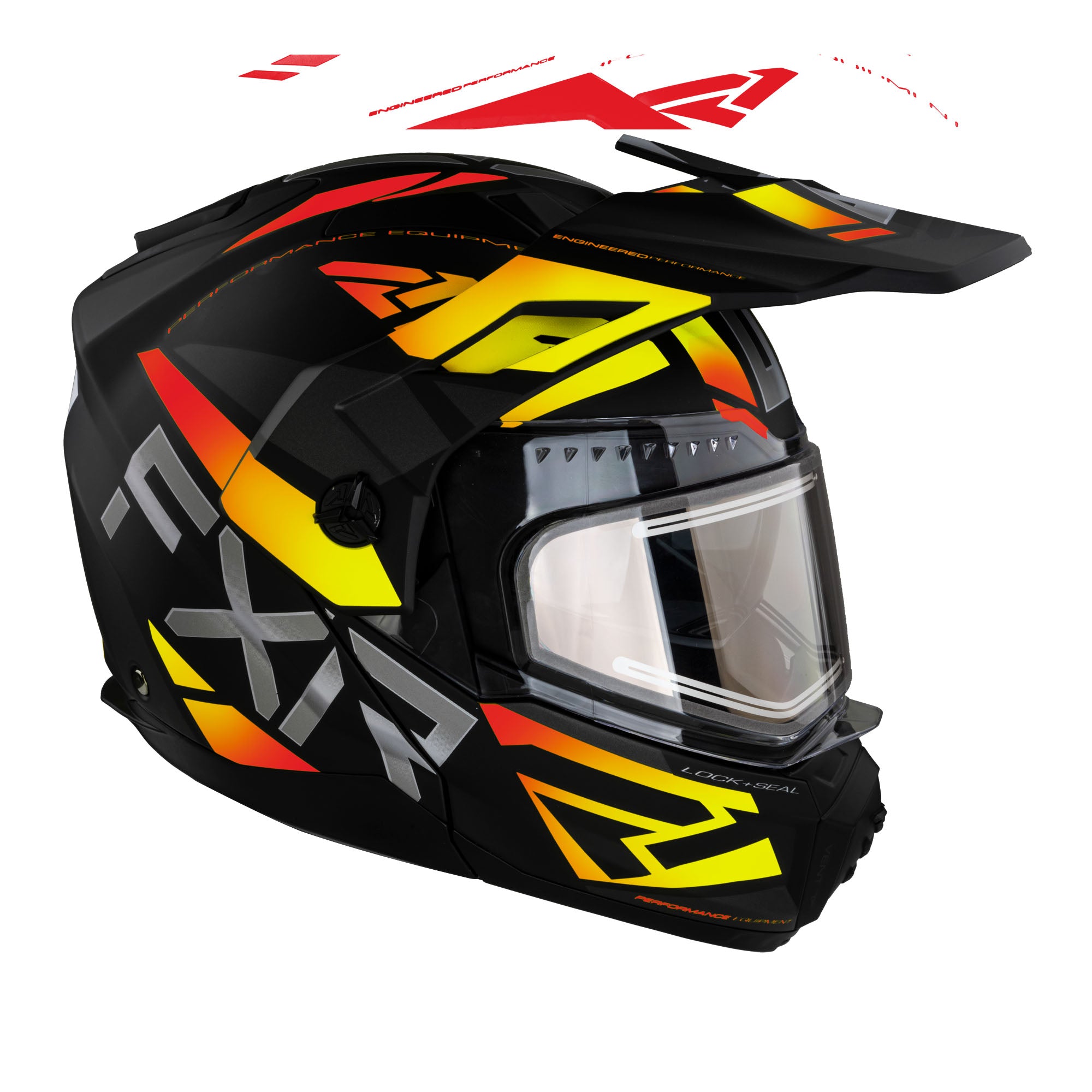 FXR Maverick X Modular Snowmobile Helmet Ignition Orange