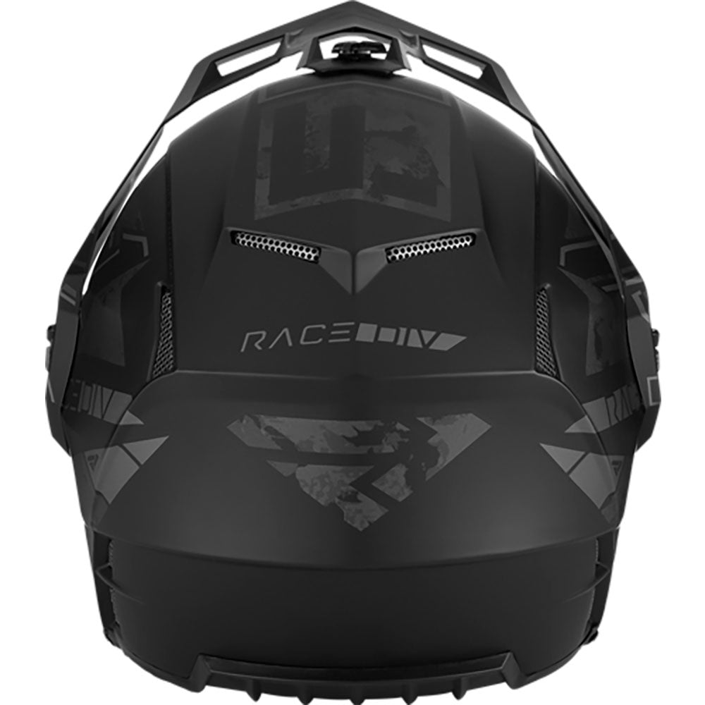 FXR Clutch X Evo Snowmobile Helmet w/ E Shield Stealth Black