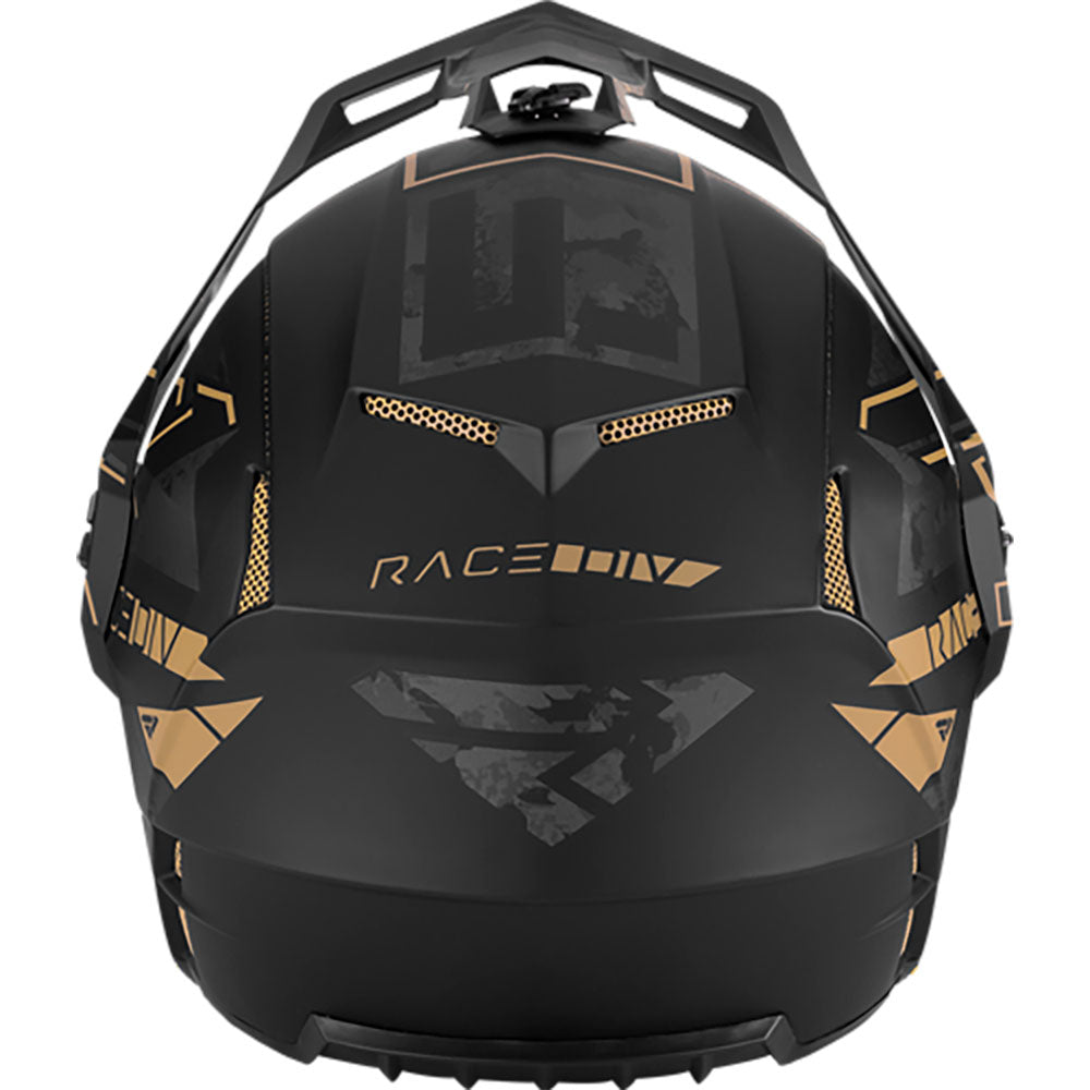 FXR Clutch X Evo Snowmobile Helmet w/ E Shield Stealth Canvas