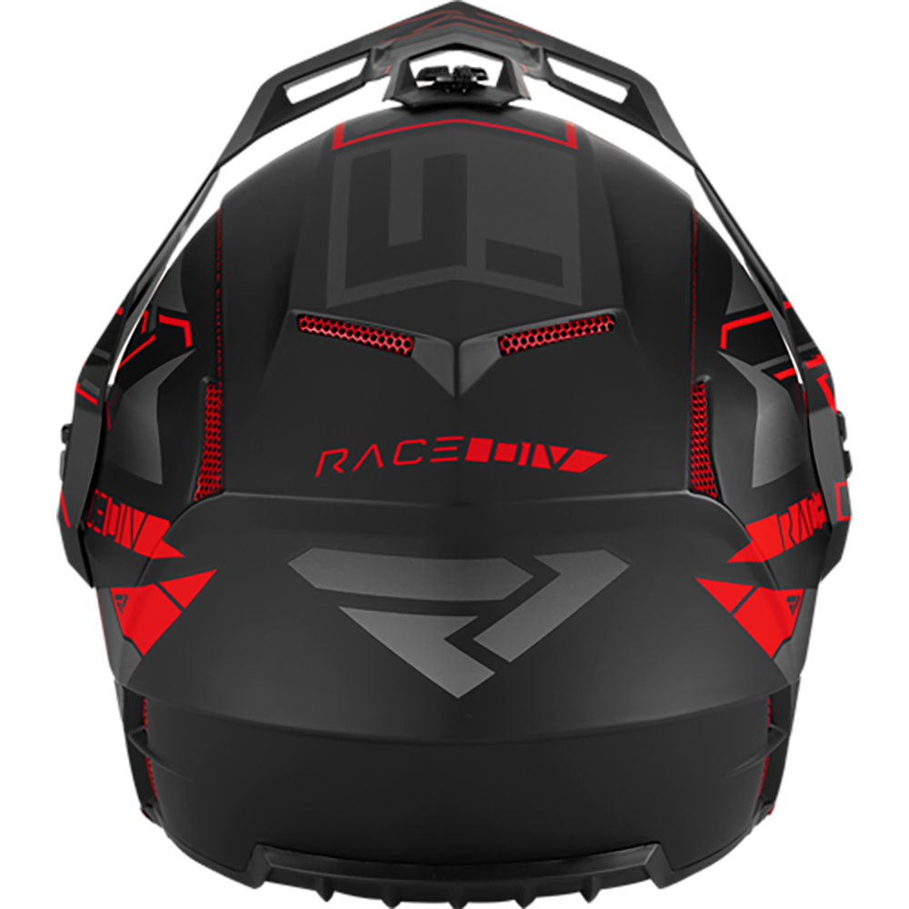 FXR Clutch X Evo Snowmobile Helmet w/ E Shield Red