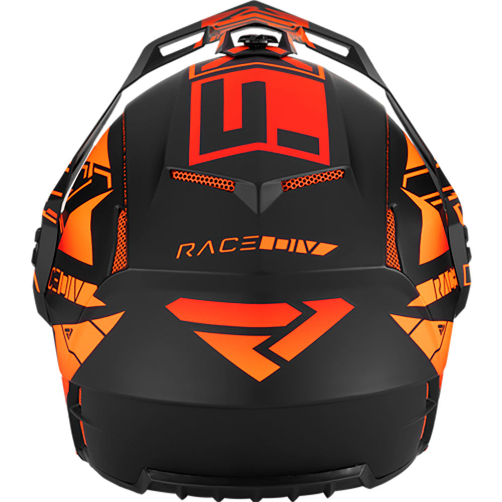 FXR Clutch X Evo Snowmobile Helmet w/ E Shield Orange