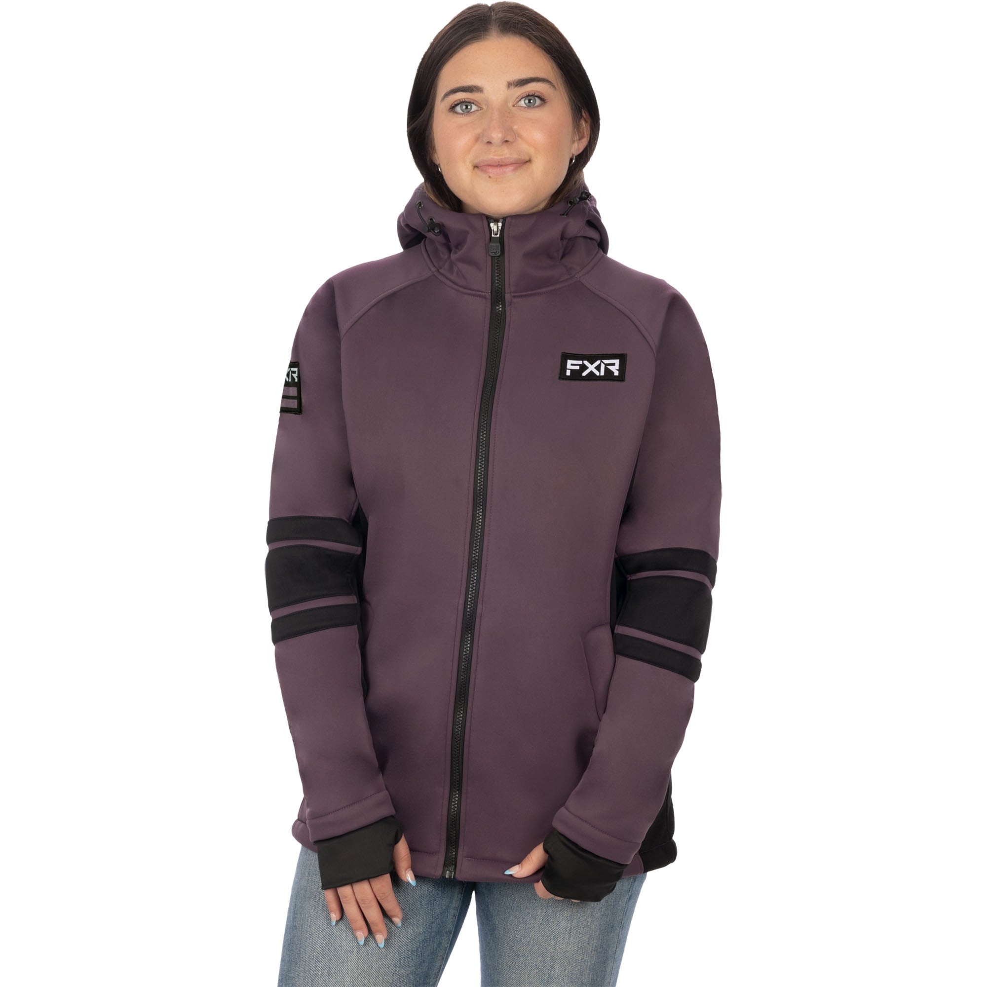 FXR Maverick Softshell Jacket Muted Grape/Black Womens