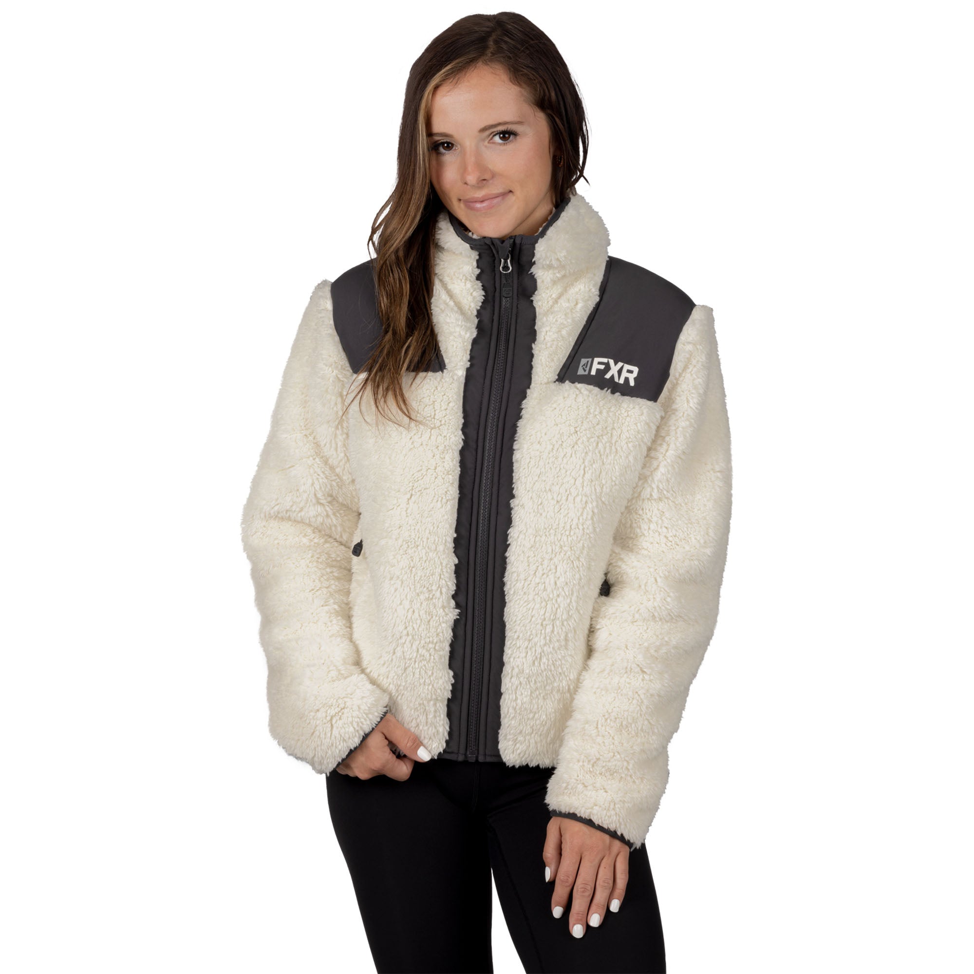 FXR Mantra Sherpa Jacket Cream/Charcoal Womens