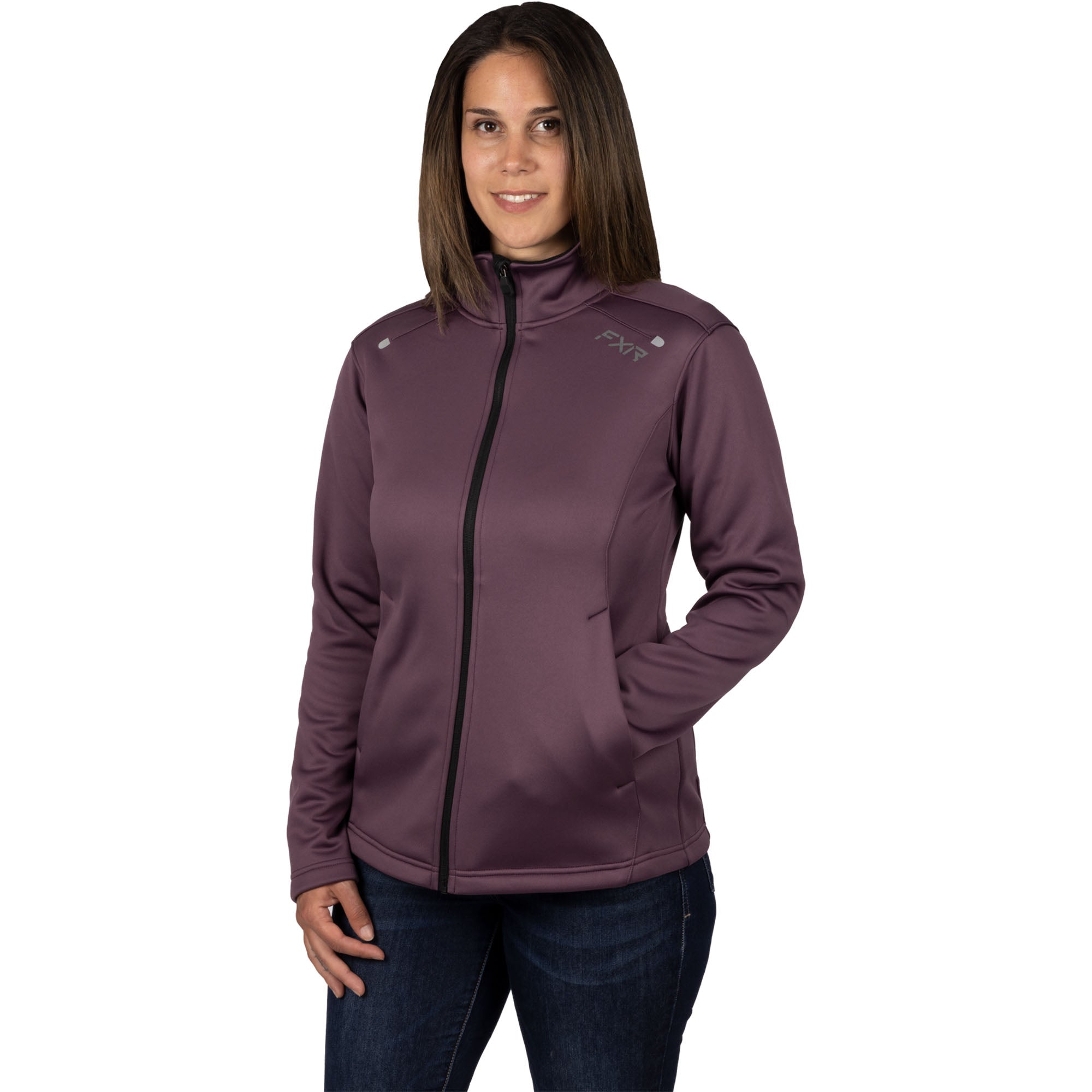 FXR Elevation Tech Zip Up Muted Grape/Black Womens