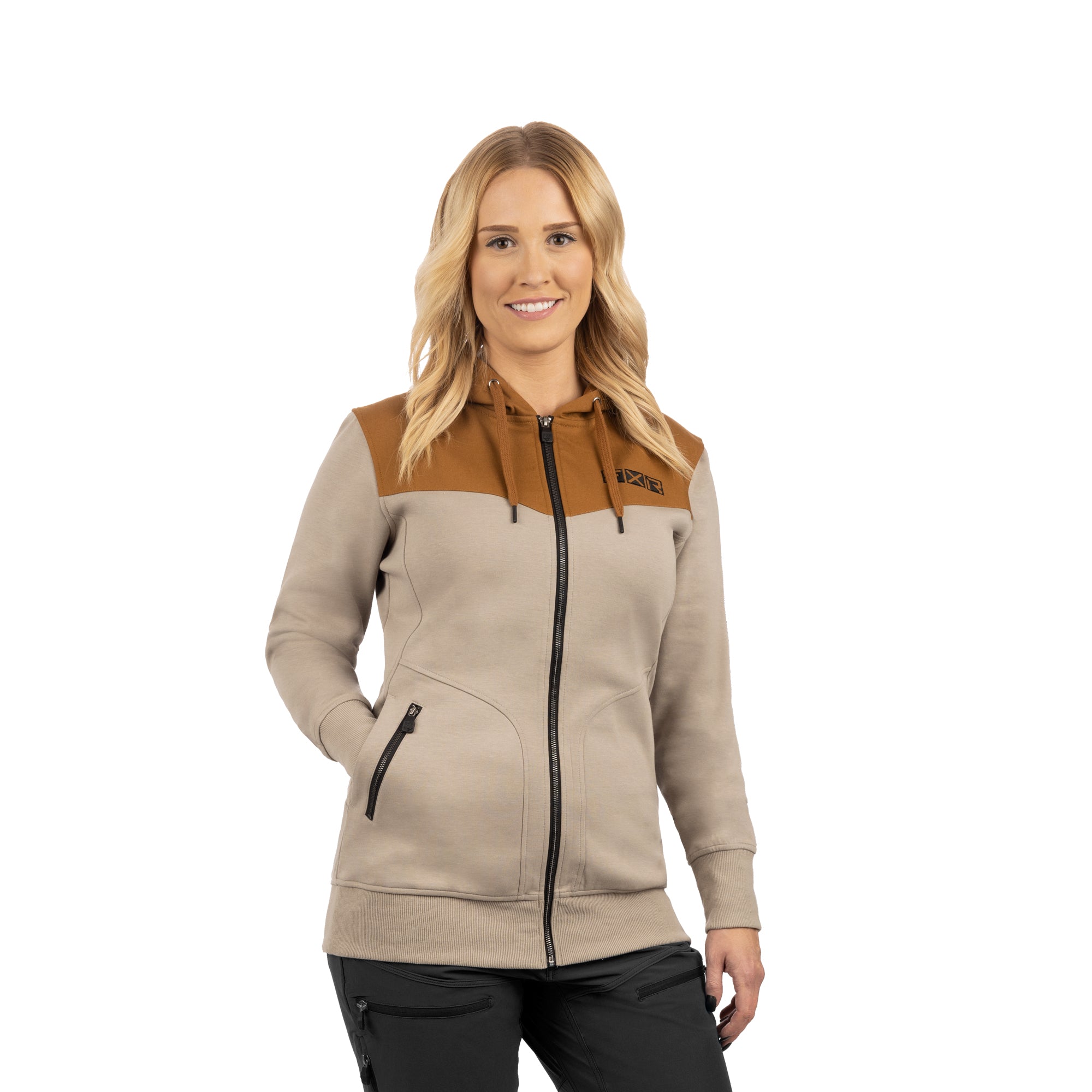 FXR Task Hoodie Stone/Copper Womens