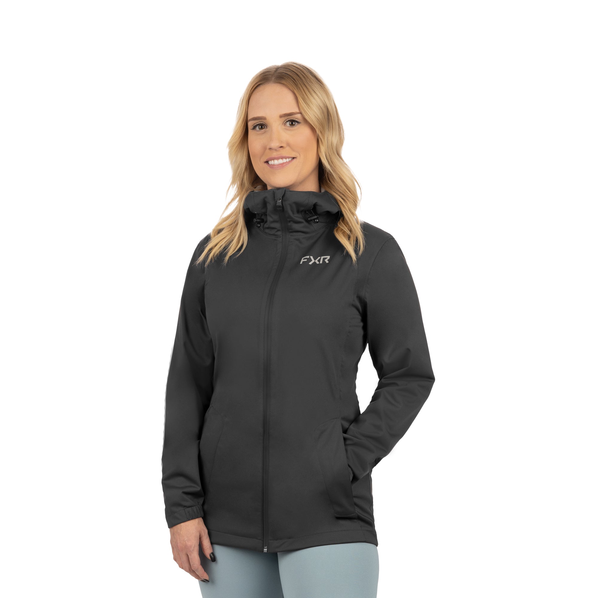 FXR Womens Jade Dual Laminate Jacket Asphalt Womens