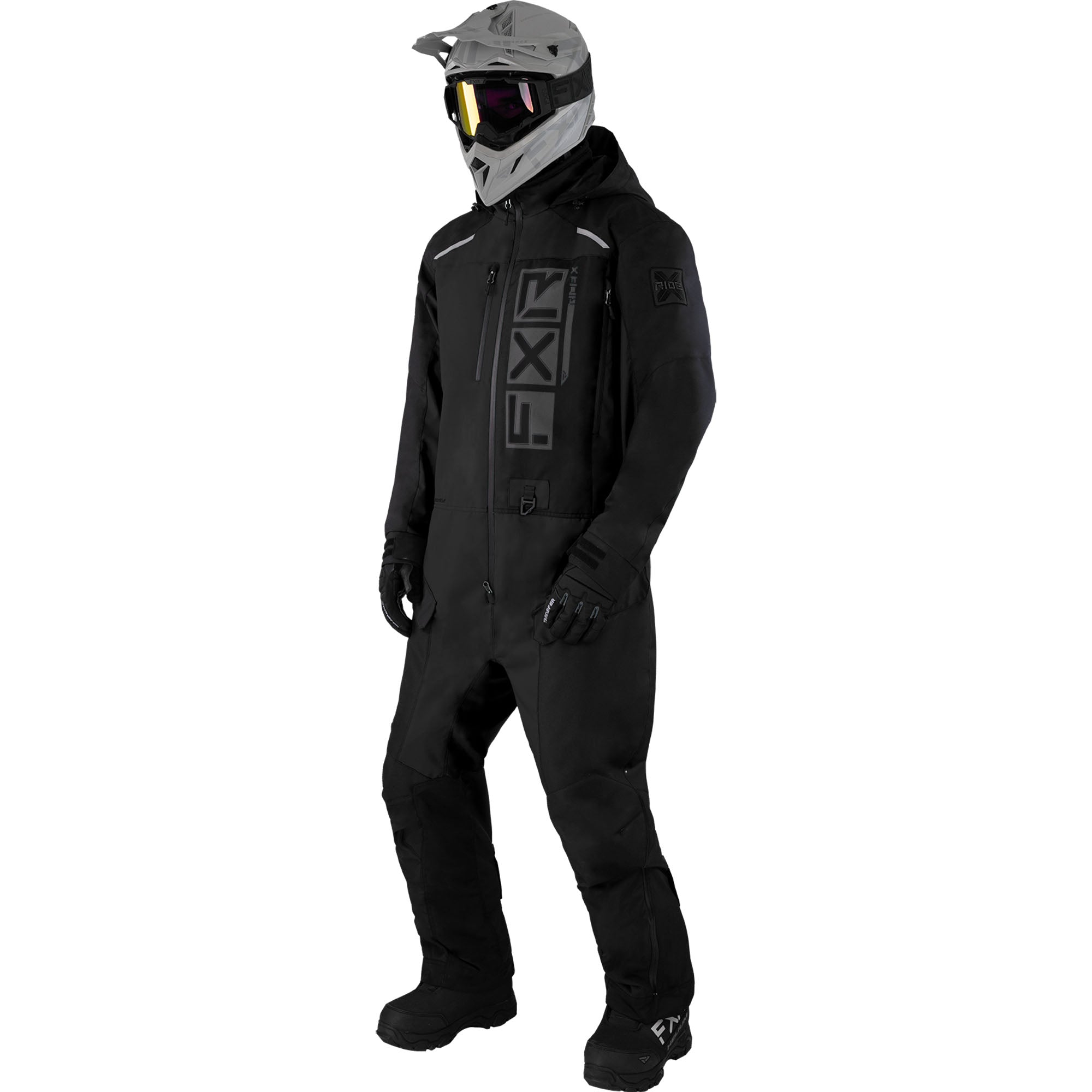 FXR Mens Recruit F.A.S.T. Insulated Snowmobile Monosuit Black Ops Mens