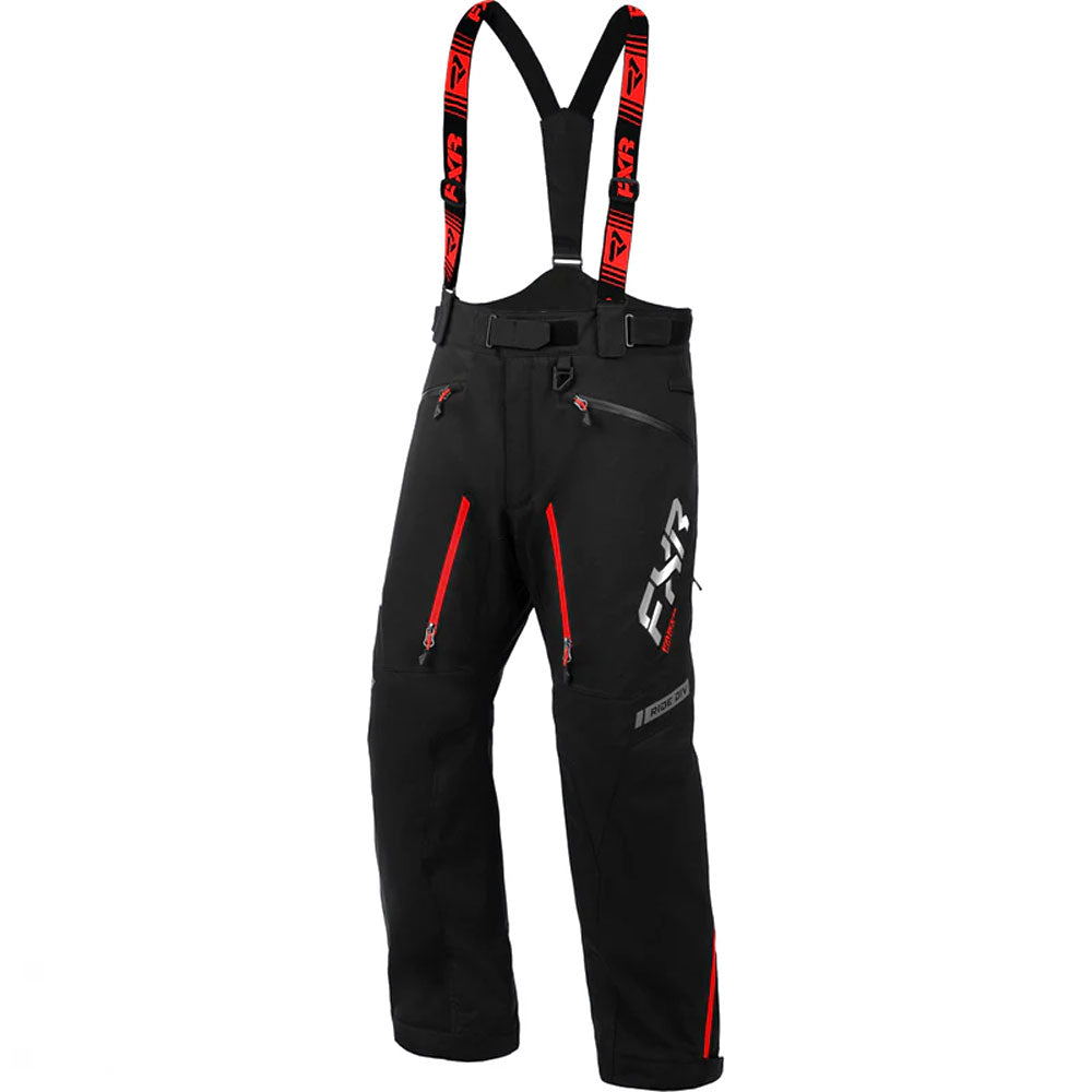 FXR Mission FX Snowmobile Pants Black/Red Mens