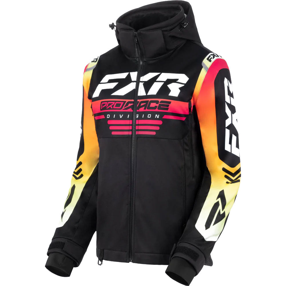 FXR RRX Snowmobile Jacket Black/Sunrise Womens