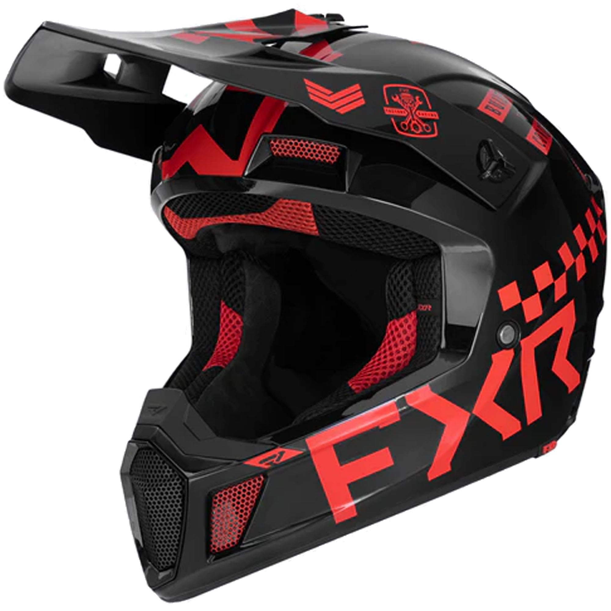 FXR Clutch Gladiator Helmet Nuke Red Unisex-Adult