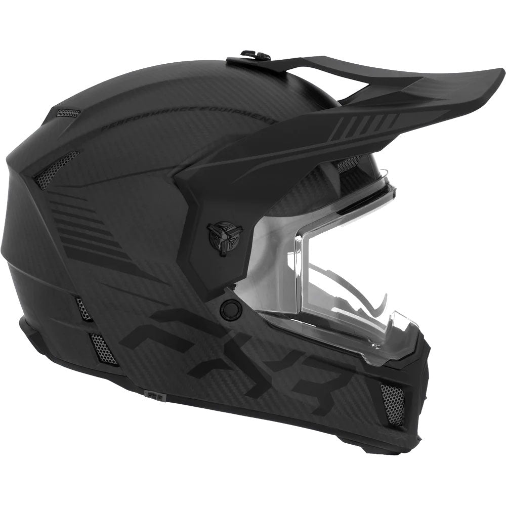 FXR Clutch X Pro Carbon Fiber Snowmobile Helmet Black Ops