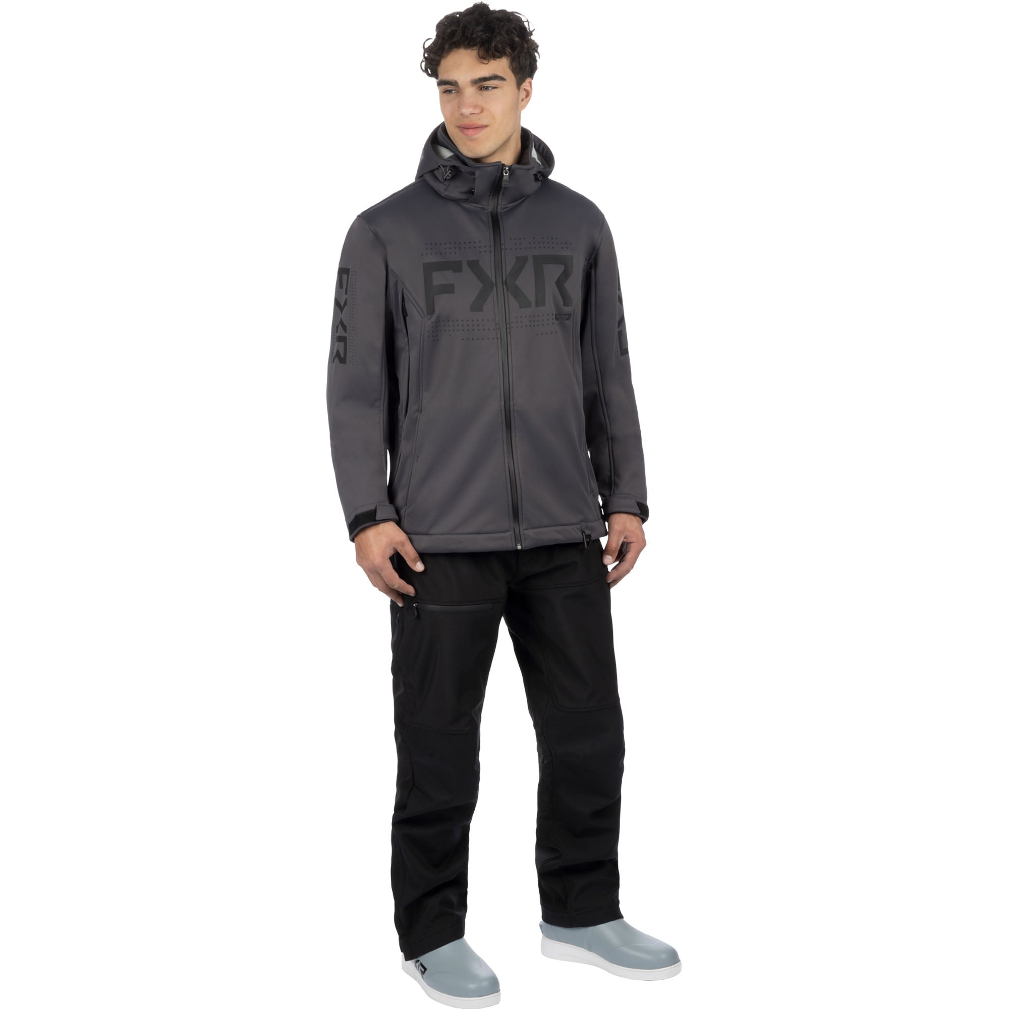 FXR Helium Softshell Jacket Asphalt/Black Mens