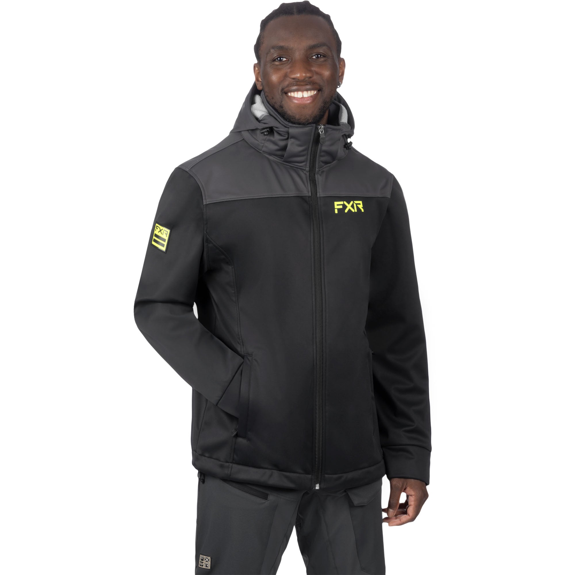 FXR Renegade Softshell Jacket Black/Hi-Vis Mens