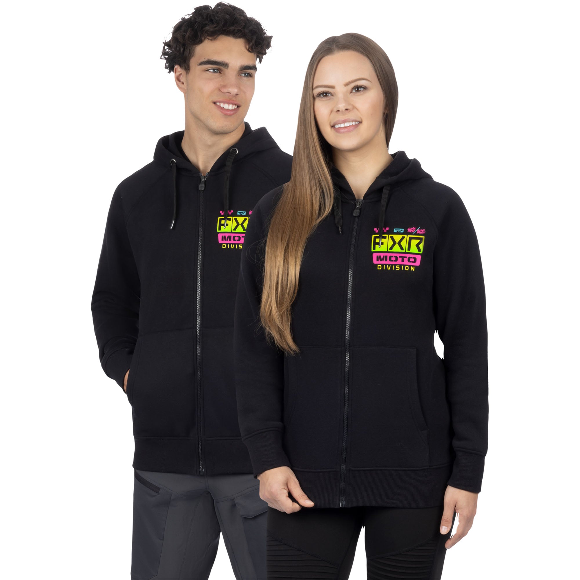 FXR Gladiator Hoodie Black/Candy Unisex-Adult