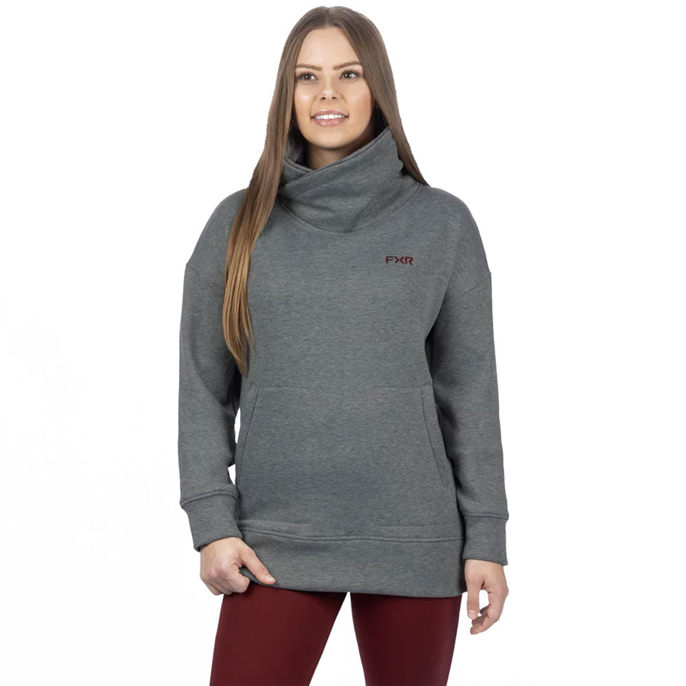 FXR Ember Pullover Sweater Grey/Merlot Womens