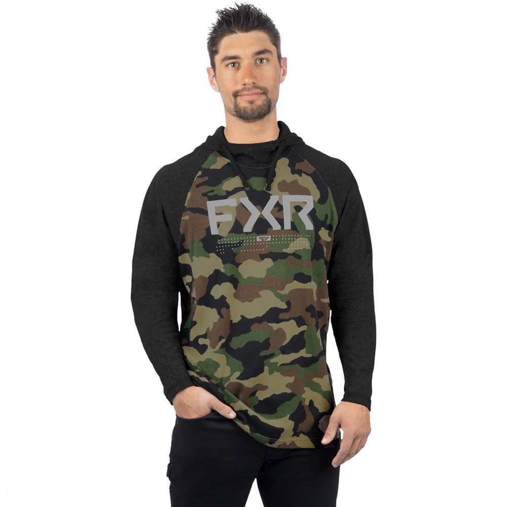 FXR Trainer Premium Lite Pullover Hoodie Camo/Black Mens