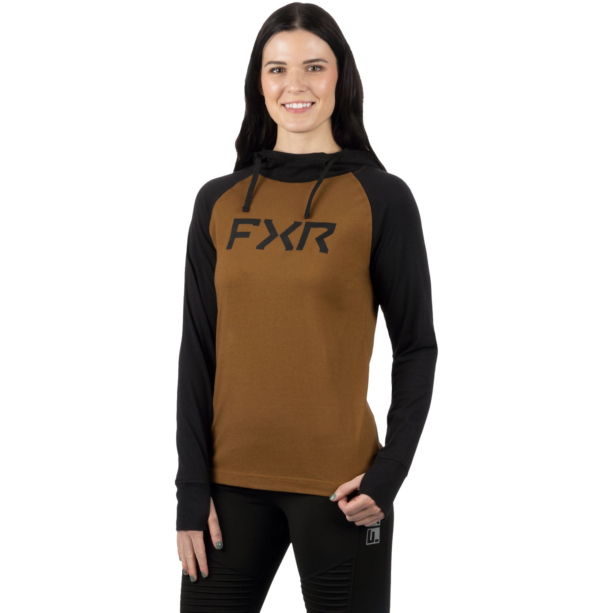 FXR Trainer Lite Premium Pullover Hoodie Black/Copper Womens