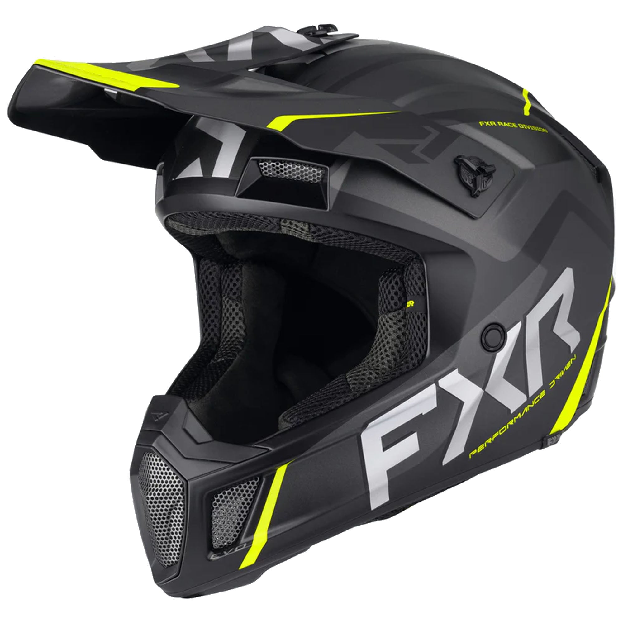 FXR Clutch Evo Helmet Black/HiVis Unisex-Adult