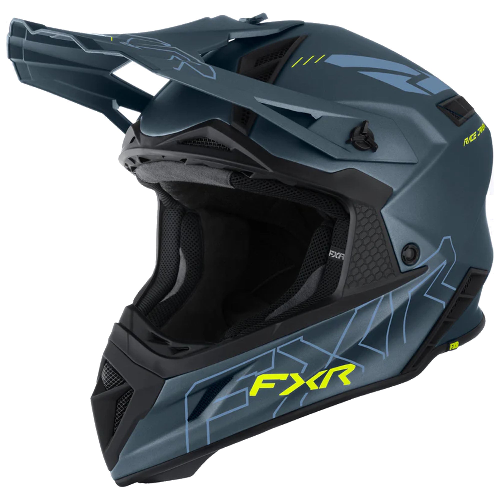 FXR Helium Prime Helmet Dark Steel/HiVis Unisex-Adult