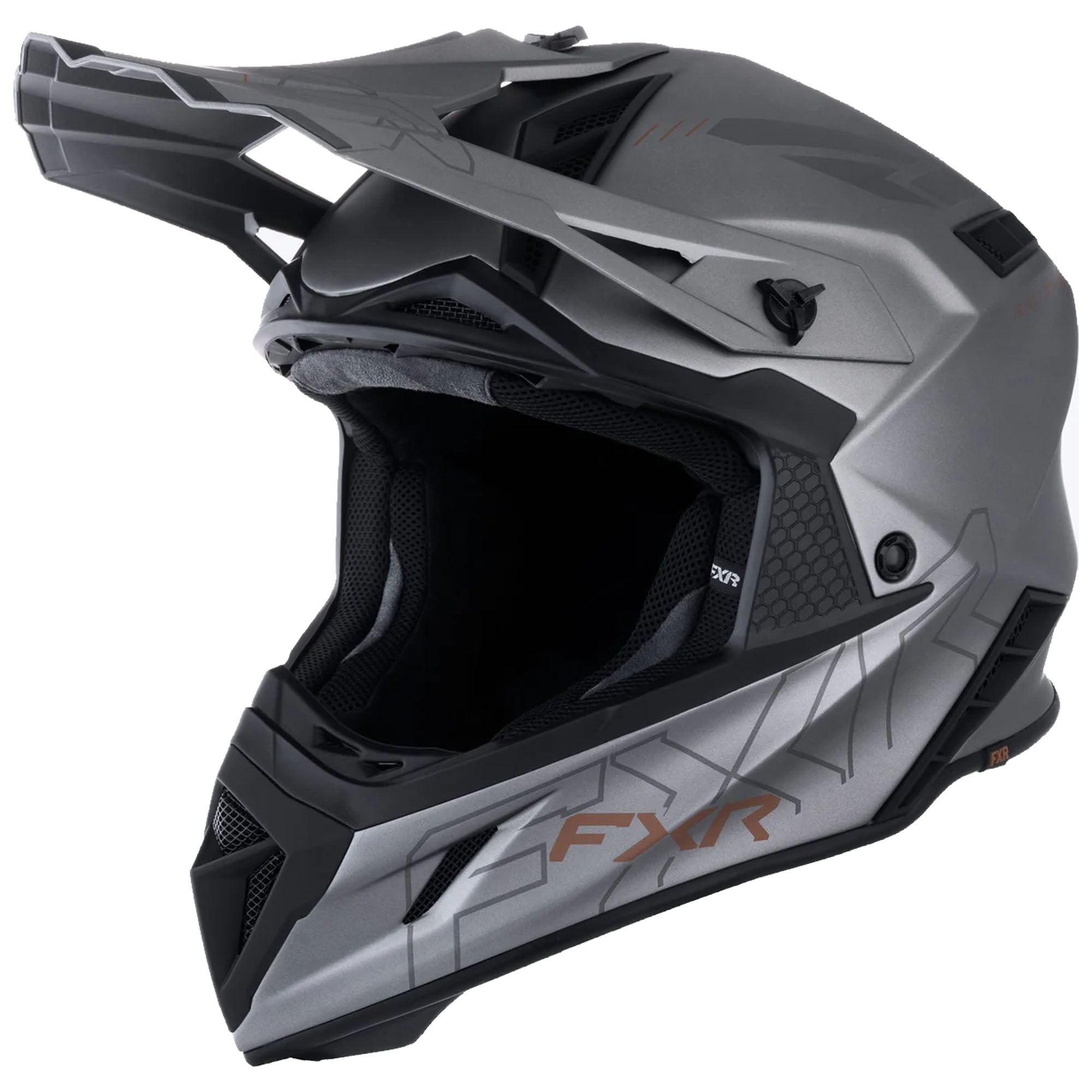 FXR Helium Prime Helmet Lightweight Quick-Release Fiberglass Titanium Kash FMVSS 218