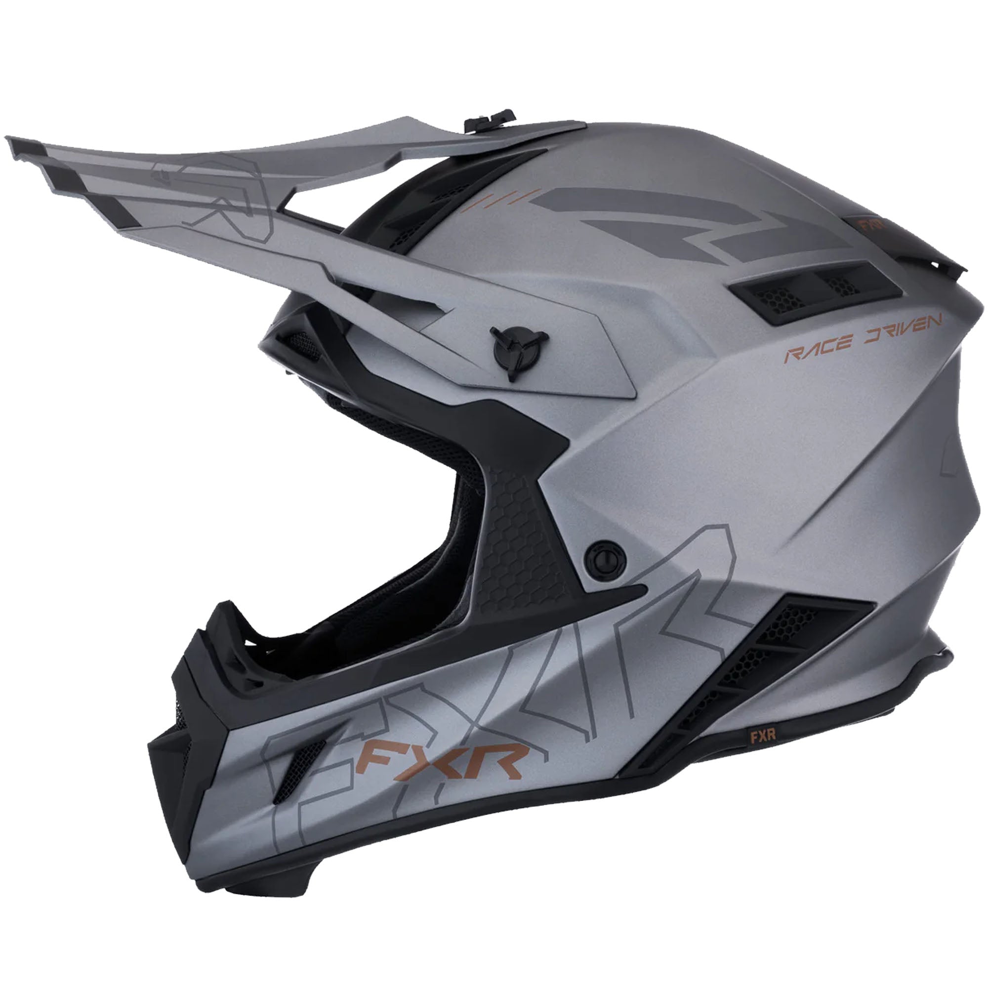 FXR Helium Prime Helmet Lightweight Quick-Release Fiberglass Titanium Kash FMVSS 218