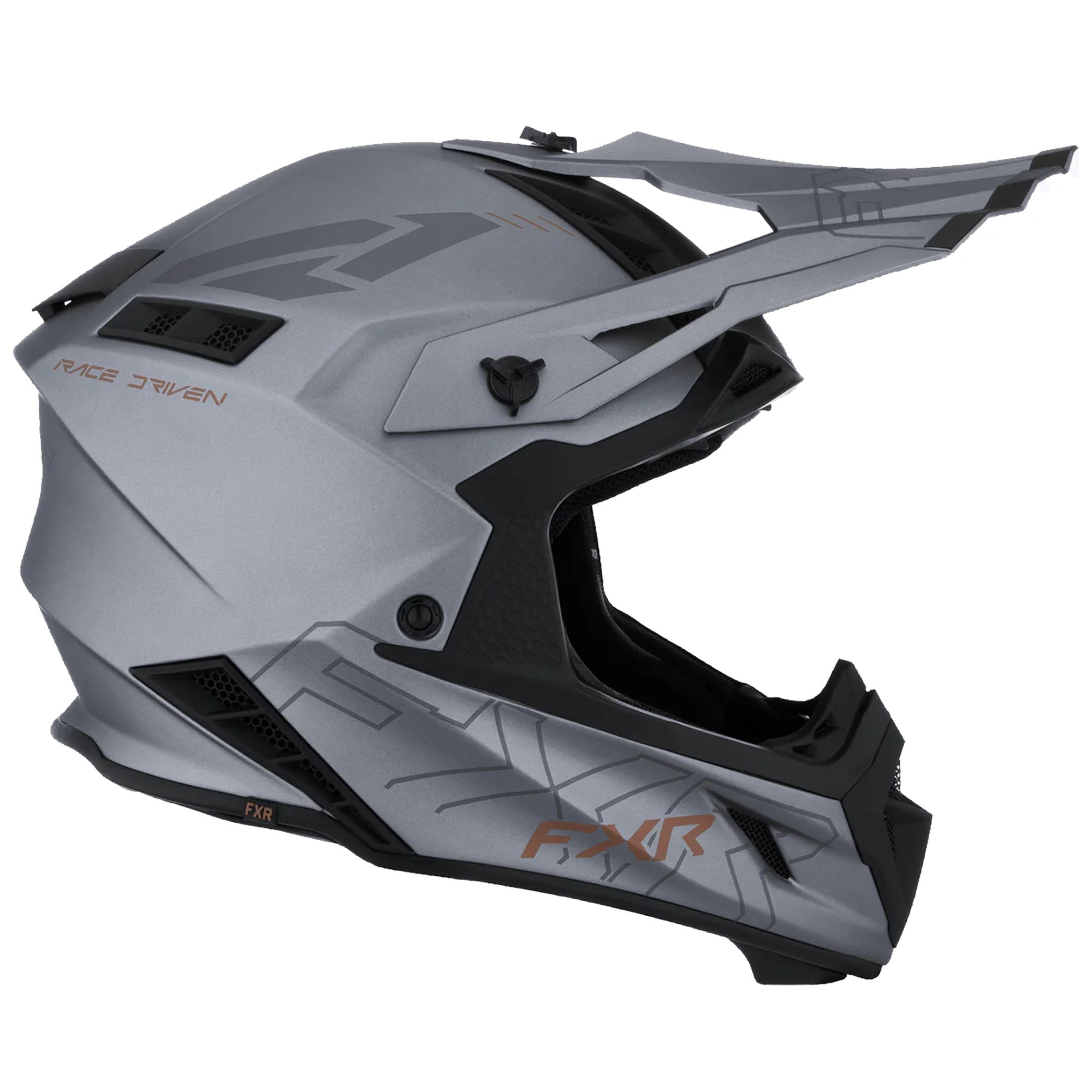 FXR Helium Prime Helmet Lightweight Quick-Release Fiberglass Titanium Kash FMVSS 218