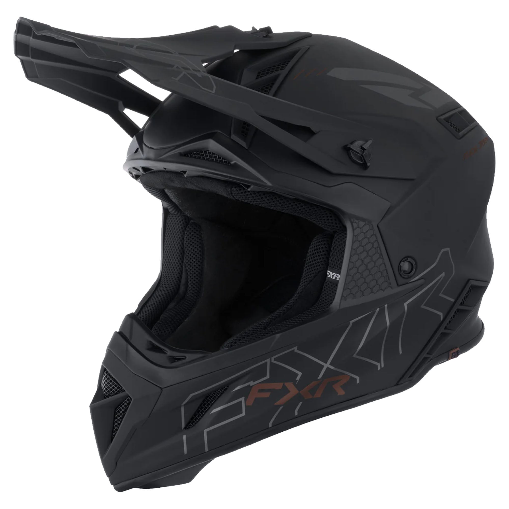 FXR Helium Prime Helmet Lightweight Quick-Release Fiberglass Black FMVSS 218