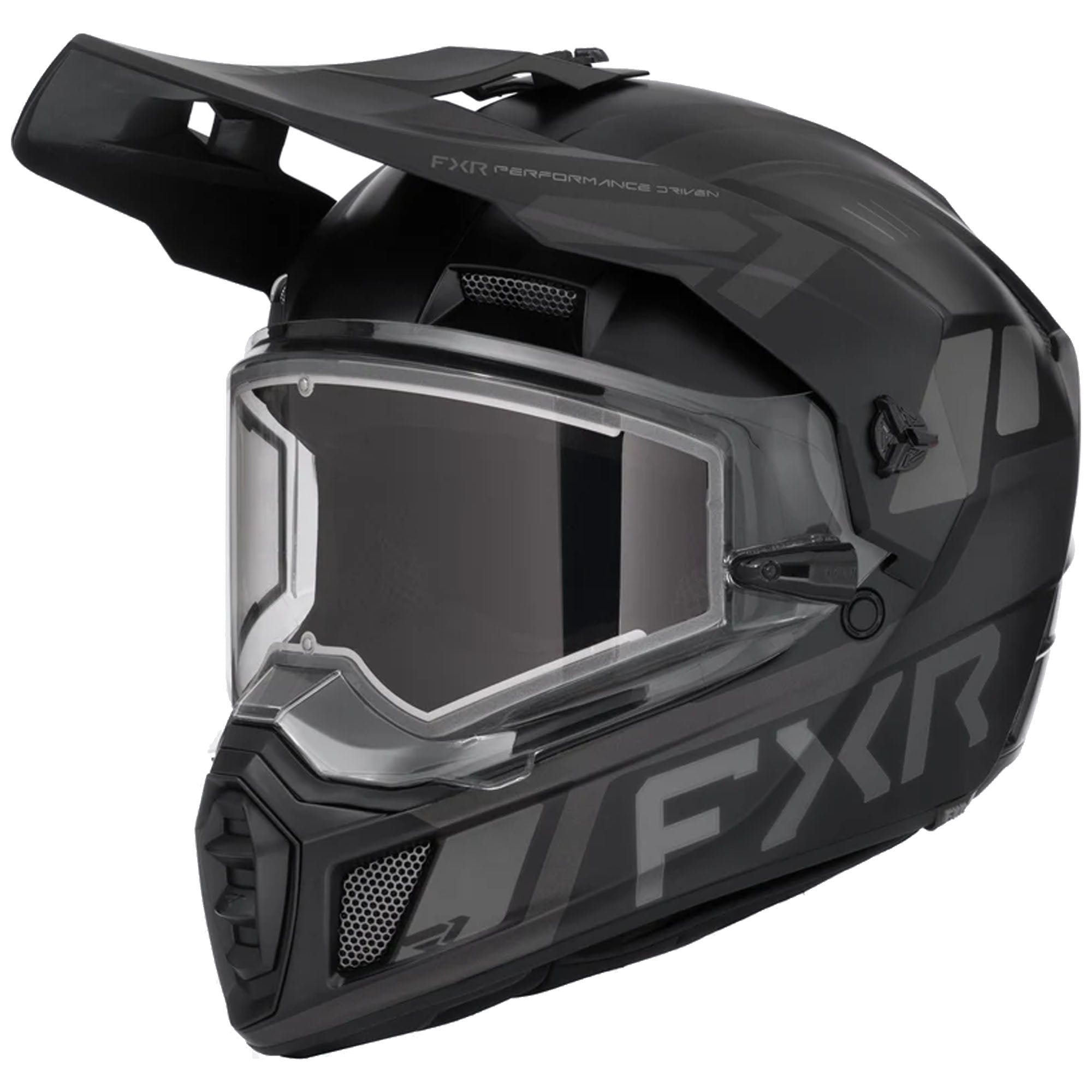 FXR Clutch X Helmet w/ Electric Shield Black Ops Unisex-Adult