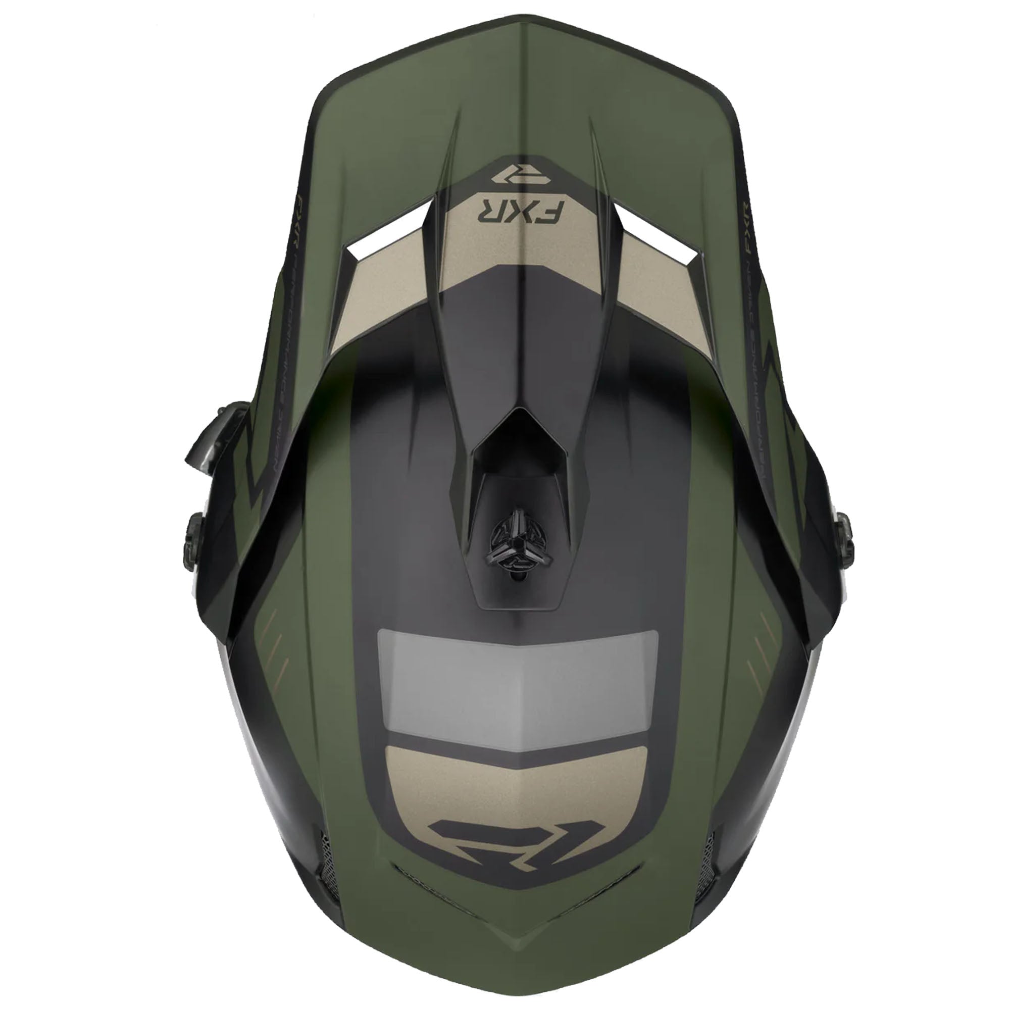 FXR Clutch X Helmet w Electric Shield Heated Light Quick-Release Black Army FMVSS 218