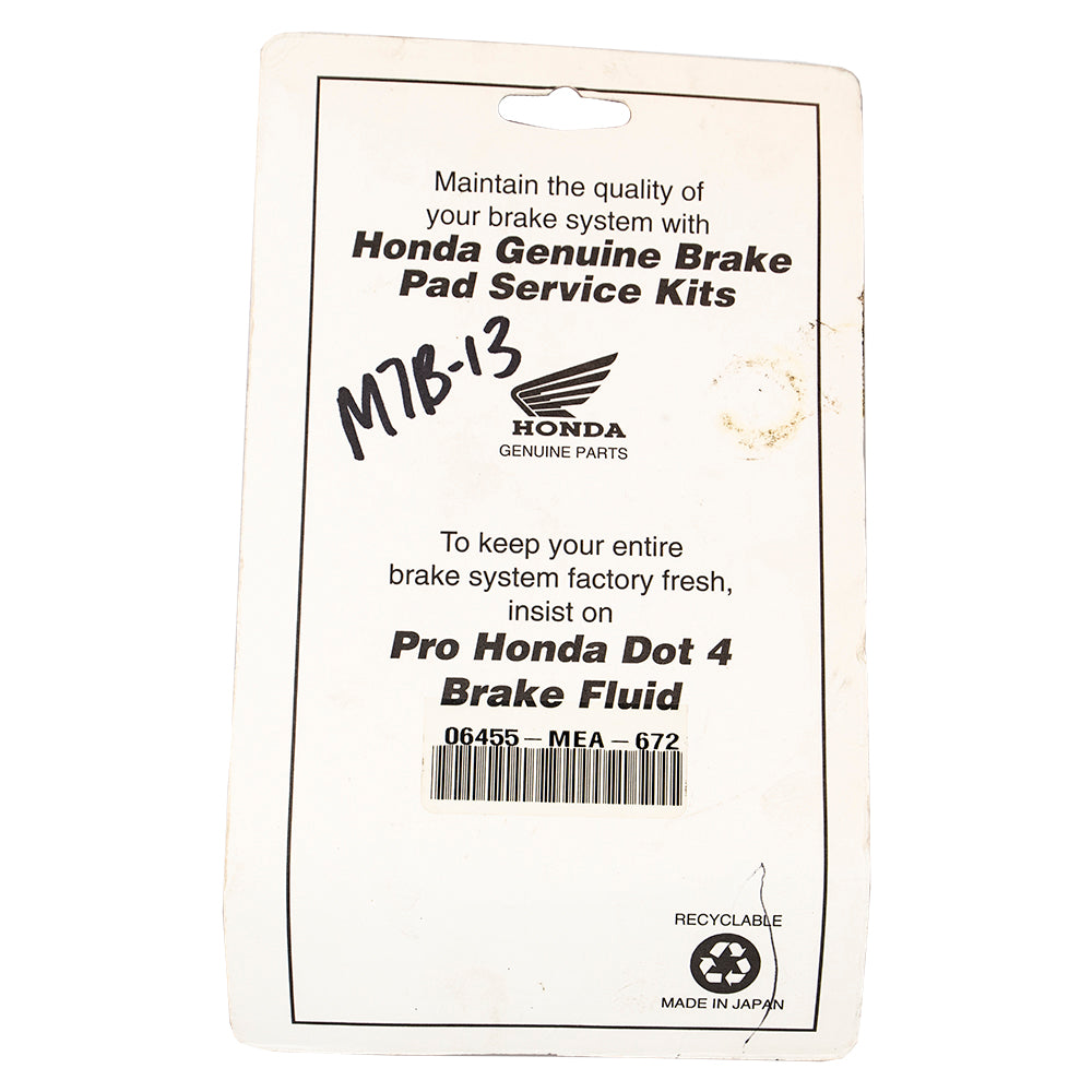 Genuine OEM Honda Brake Pad VT Shadow 06455-MEA-672