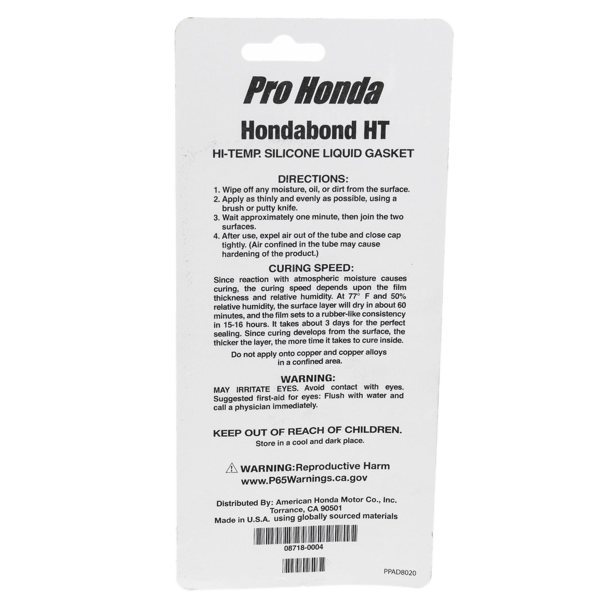 Genuine OEM Honda Hondabond