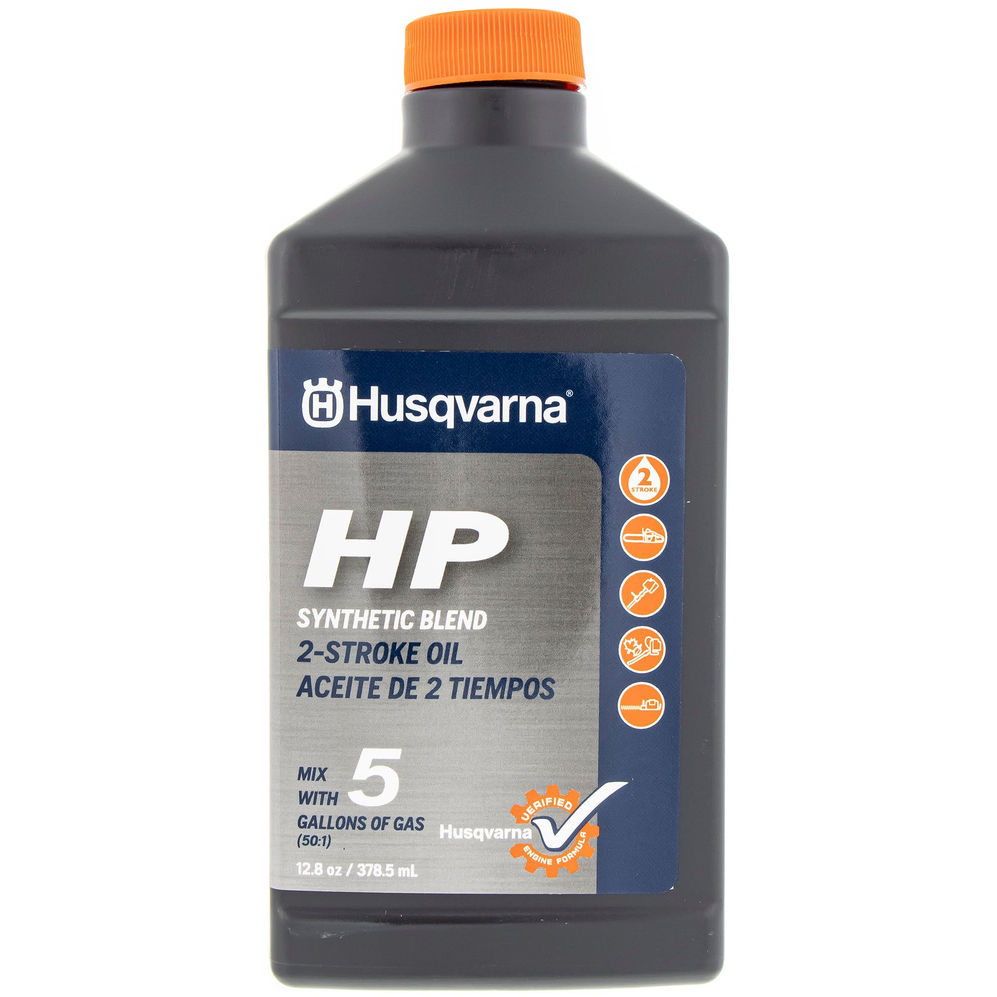 Husqvarna 5HP 2-Stroke HP Engine Oil 12.8oz Bottle High Performance 50:1
