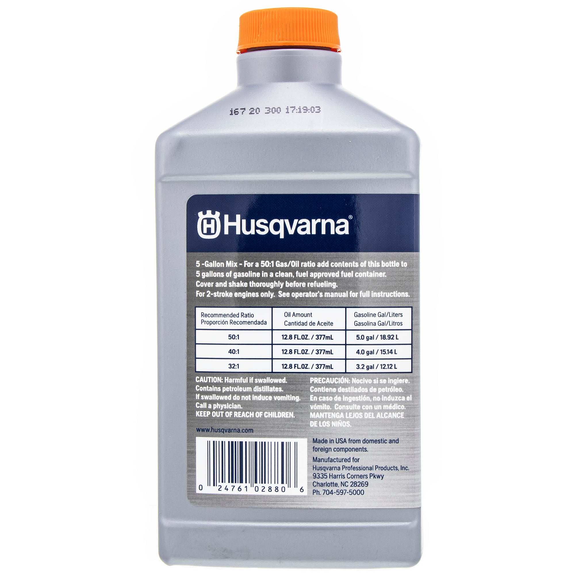 Husqvarna 2 Stroke Engine Oil 12.8oz Bottle 5xp