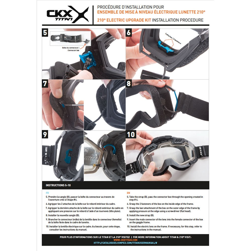 Genuine OEM CKX Electric 210 Goggles Lens